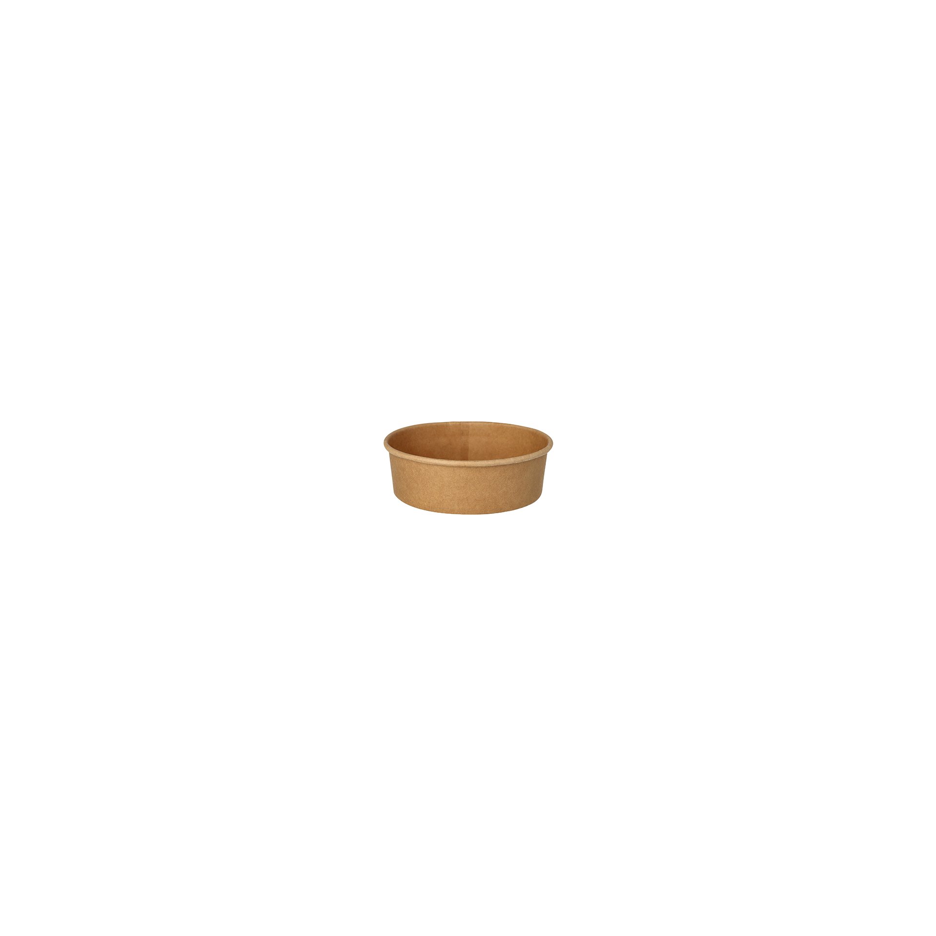 Salatschalen, Pappe rund 500 ml Ø 15 cm · 4,6 cm braun