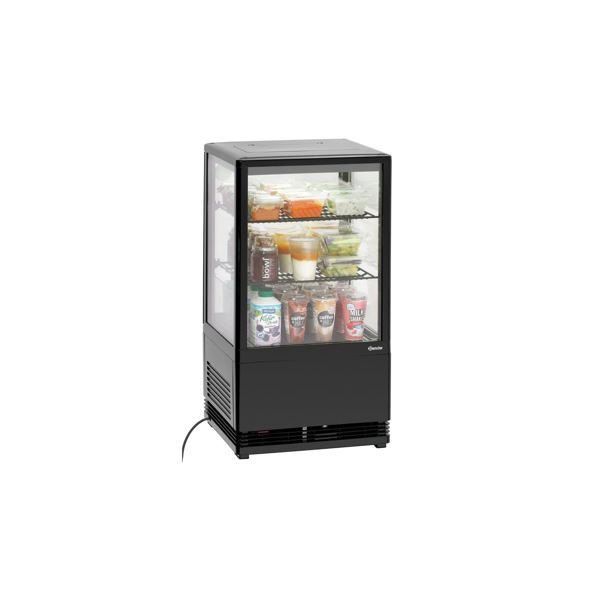 Mini-Kühlvitrine 58L-SW Mini-Kühlvitrine 58L-SW