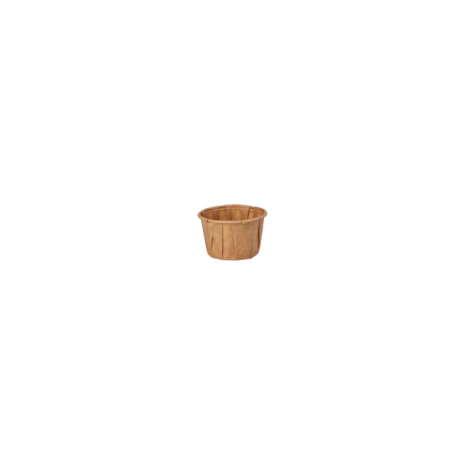 Dressingbecher, Papier "pure" 50 ml Ø 5,8 cm · 3,5 cm braun