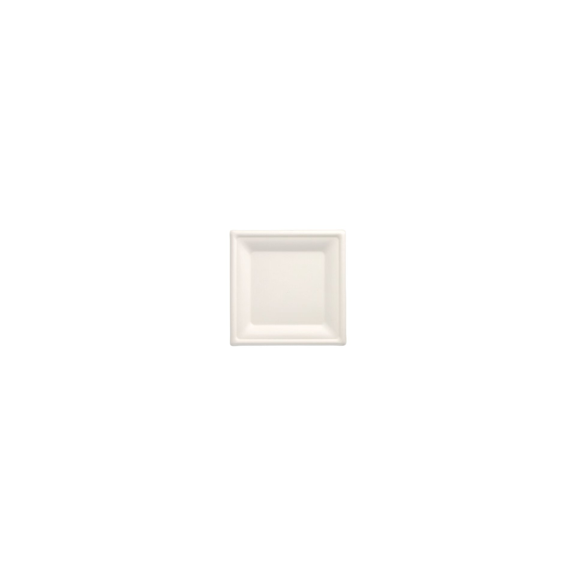 Teller, Zuckerrohr "pure" eckig 20 cm x 20 cm weiss