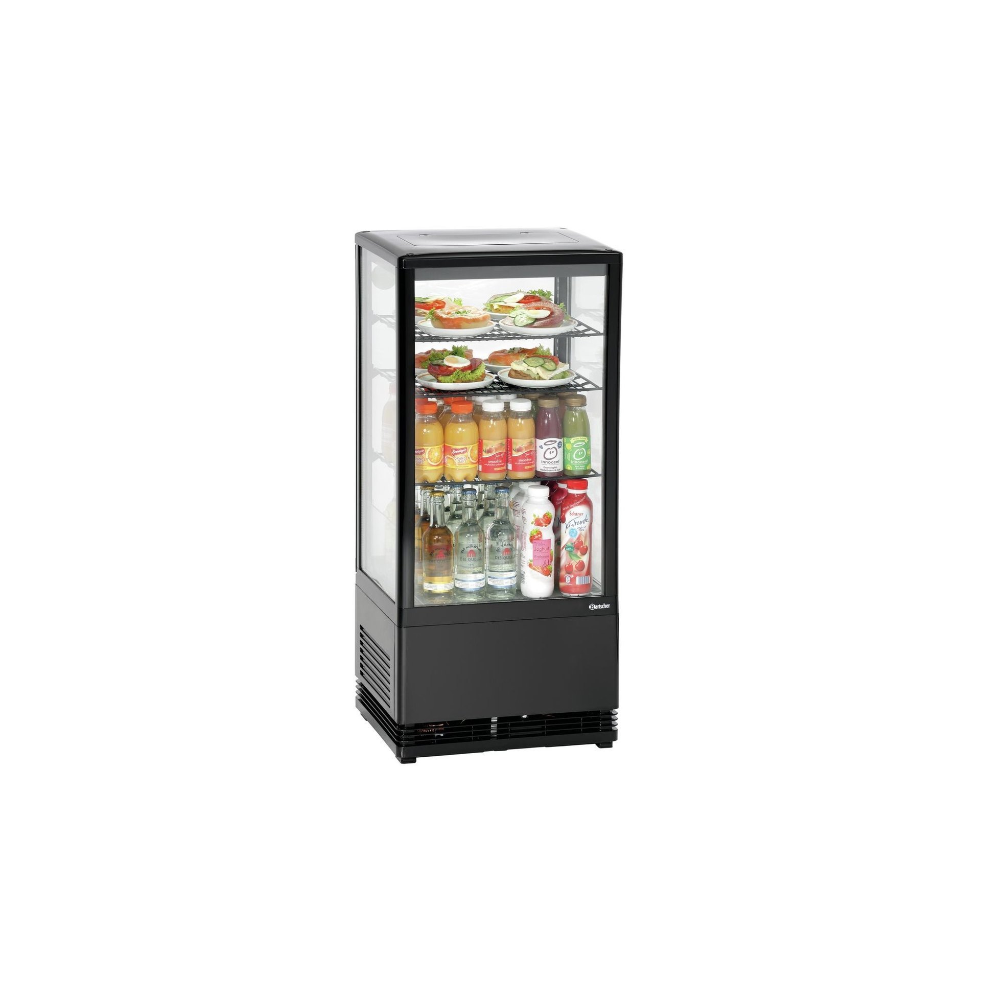 Mini-Kühlvitrine 78L, schwarz Mini-Kühlvitrine 78L, schwarz