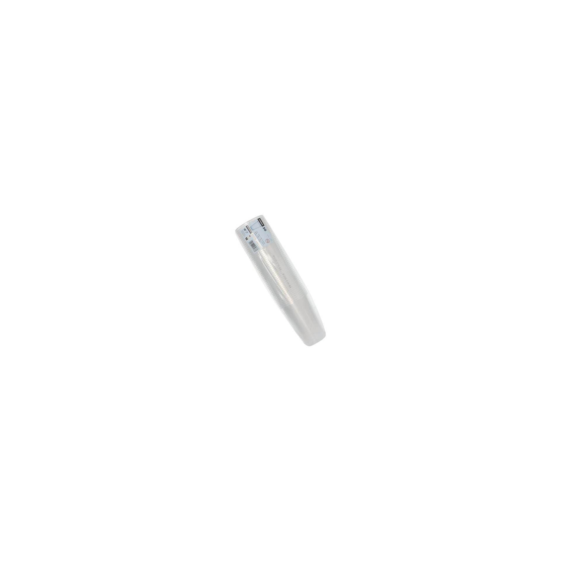 Trinkbecher, PP 0,5 l Ø 9,5 cm · 13,7 cm transparent mit Schaumrand Trinkbecher, PP 0,5 l Ø 9,5 cm · 13,7 cm transparent mit Schaumrand