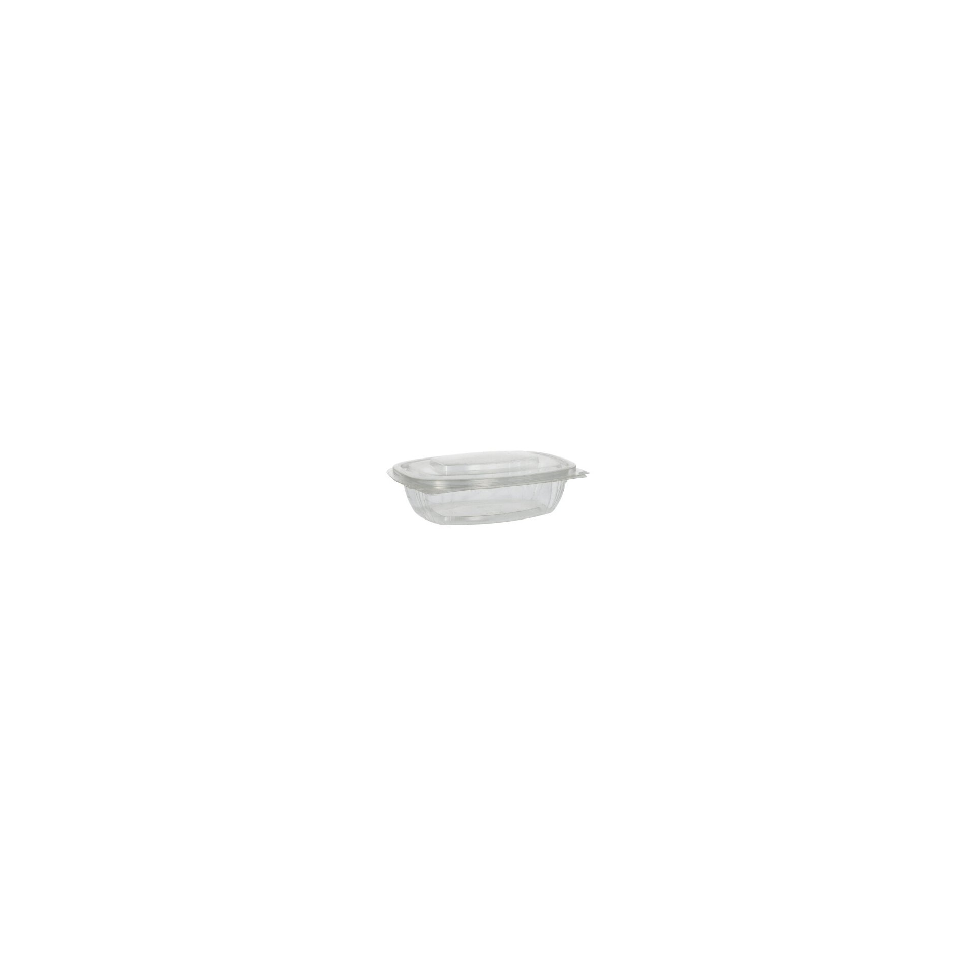 Feinkost- und Salatschalen mit Klappdeckeln, PLA "pure" 375 ml 4,8 cm x 16,1 cm x 13,2 cm