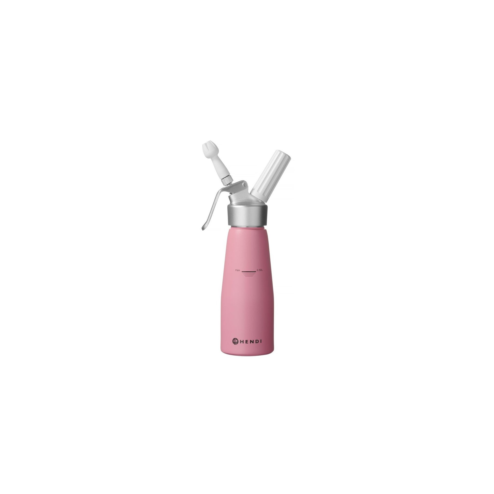 Sahnespender, 0,5L, Pastellrosa, ⌀80x(H)260mm Sahnespender, 0,5L, Pastellrosa, ⌀80x(H)260mm