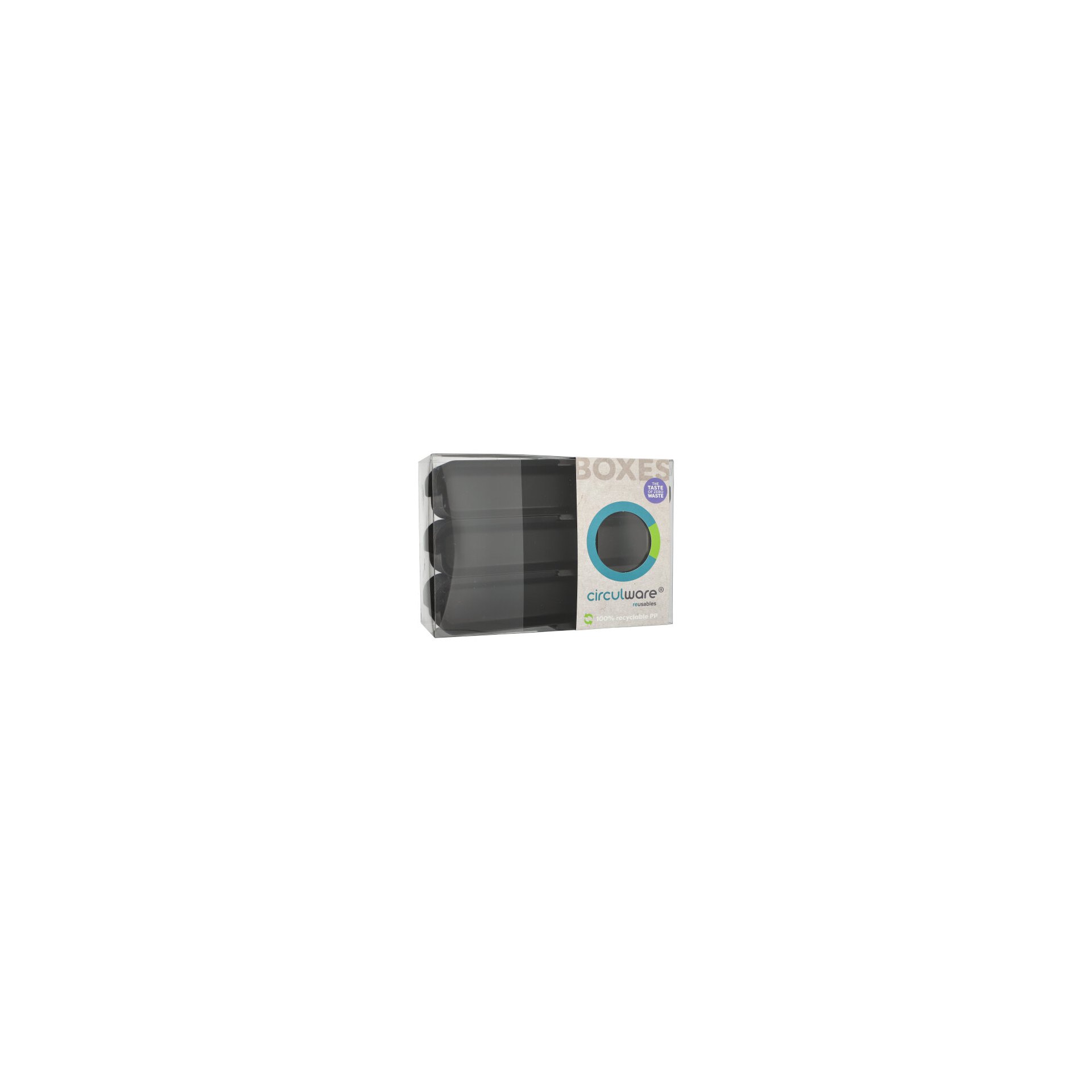 "Circulware" Mehrweg-Schalen Mix & Match eckig 2,15 cm x 5,85 cm x 23,4 cm schwarz "Circulware" Mehrweg-Schalen Mix & Match eckig 2,15 cm x 5,85 cm x 23,4 cm schwarz