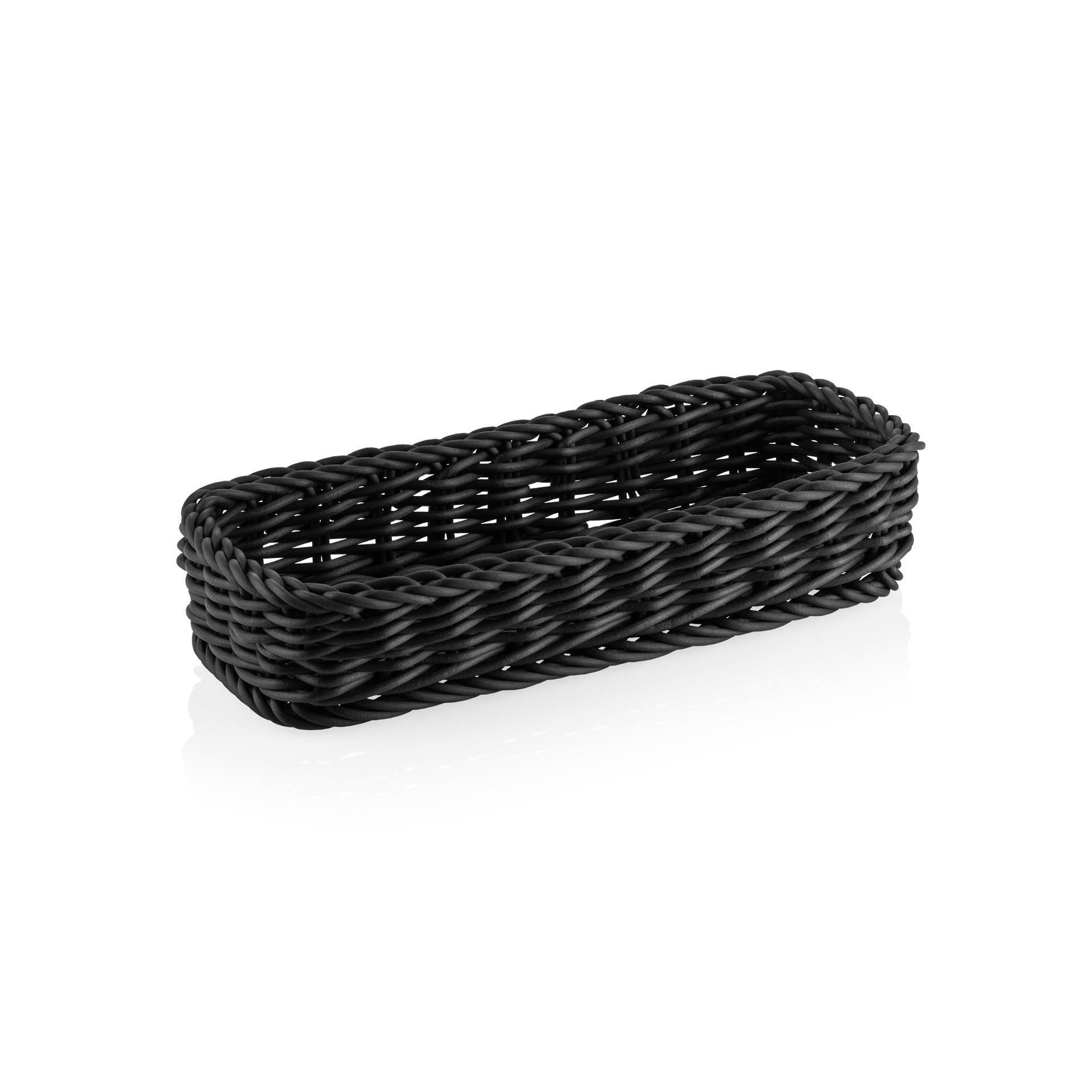 Besteckkorb 27 x 10 x 5 cm, schwarz