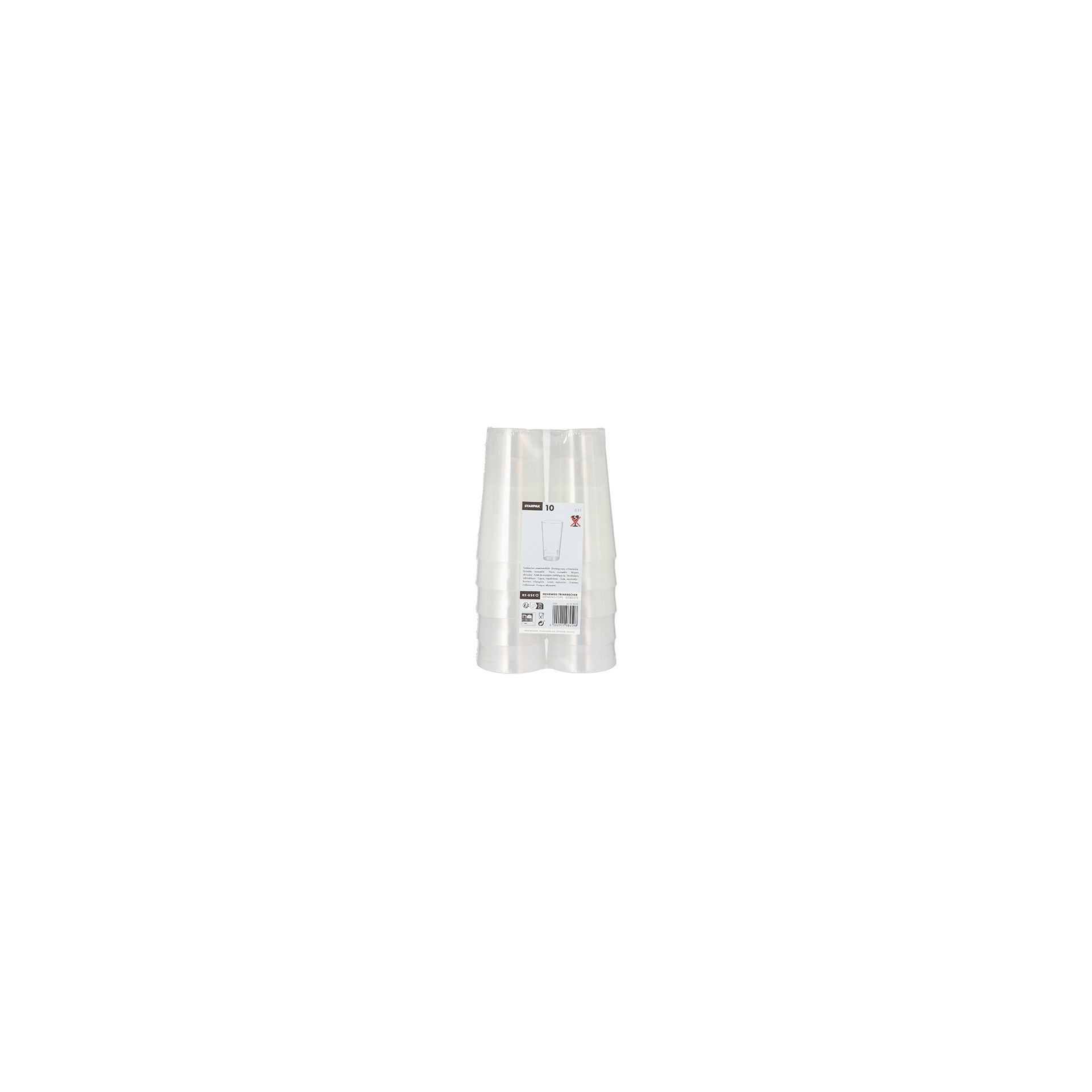 Mehrweg-Trinkbecher 0,3 l Ø 7 cm · 13 cm transluzent Mehrweg-Trinkbecher 0,3 l Ø 7 cm · 13 cm transluzent