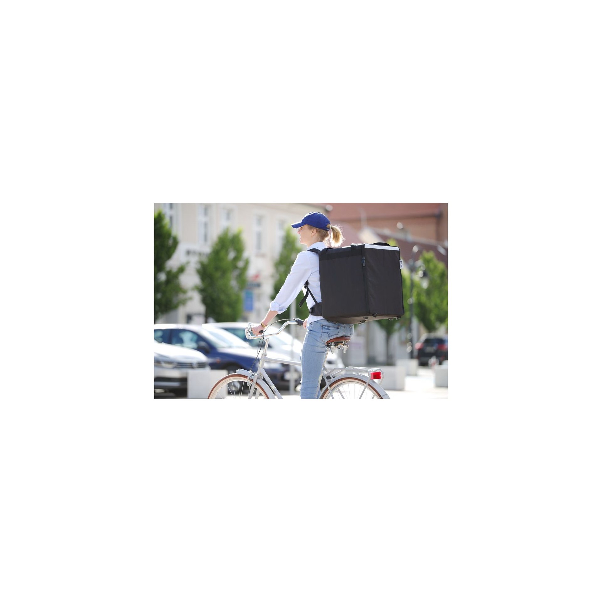 Thermo-Transportrucksack, 75,2L, Schwarz, 410x410x(H)480mm