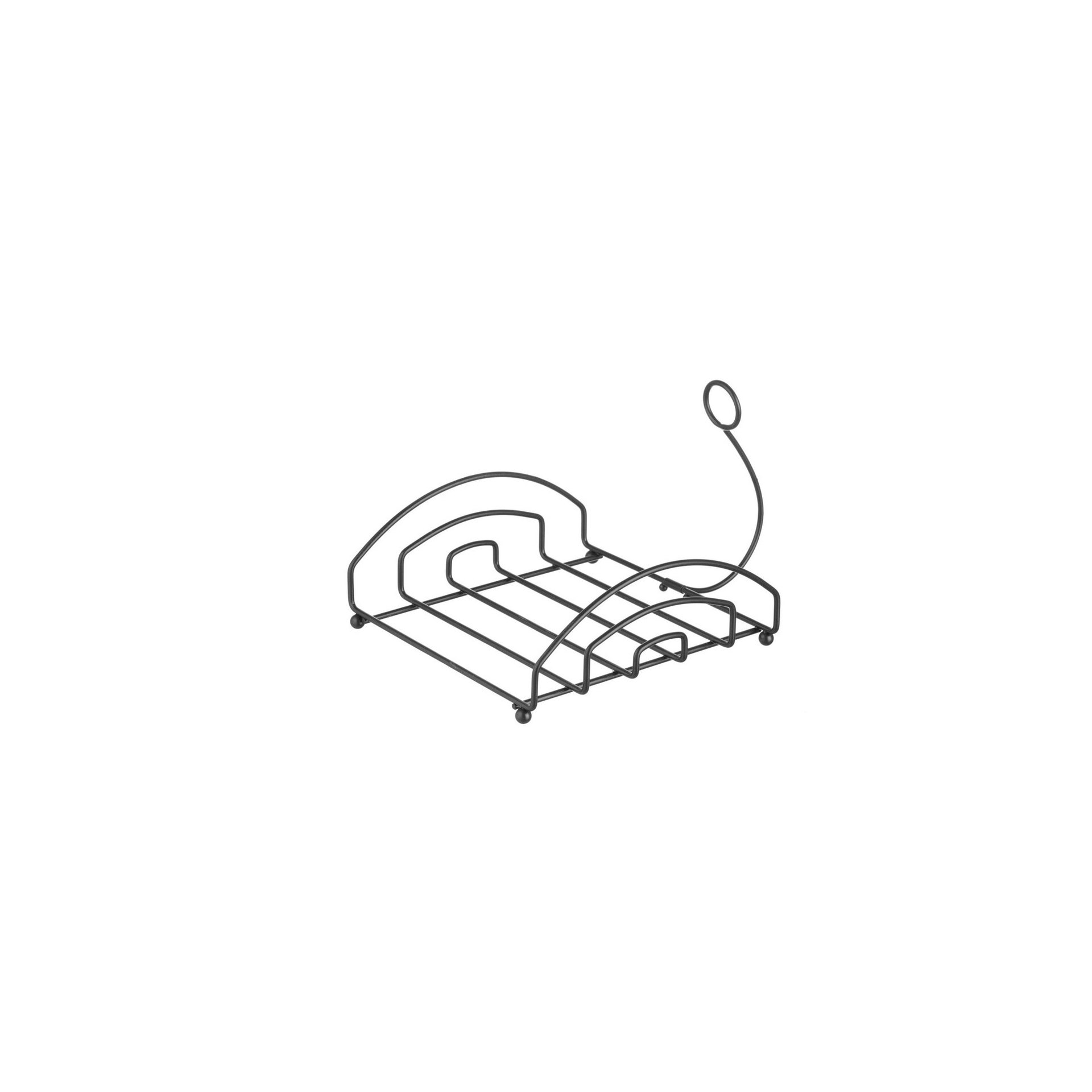 Serviettenhalter, schwarz, 205x210mm