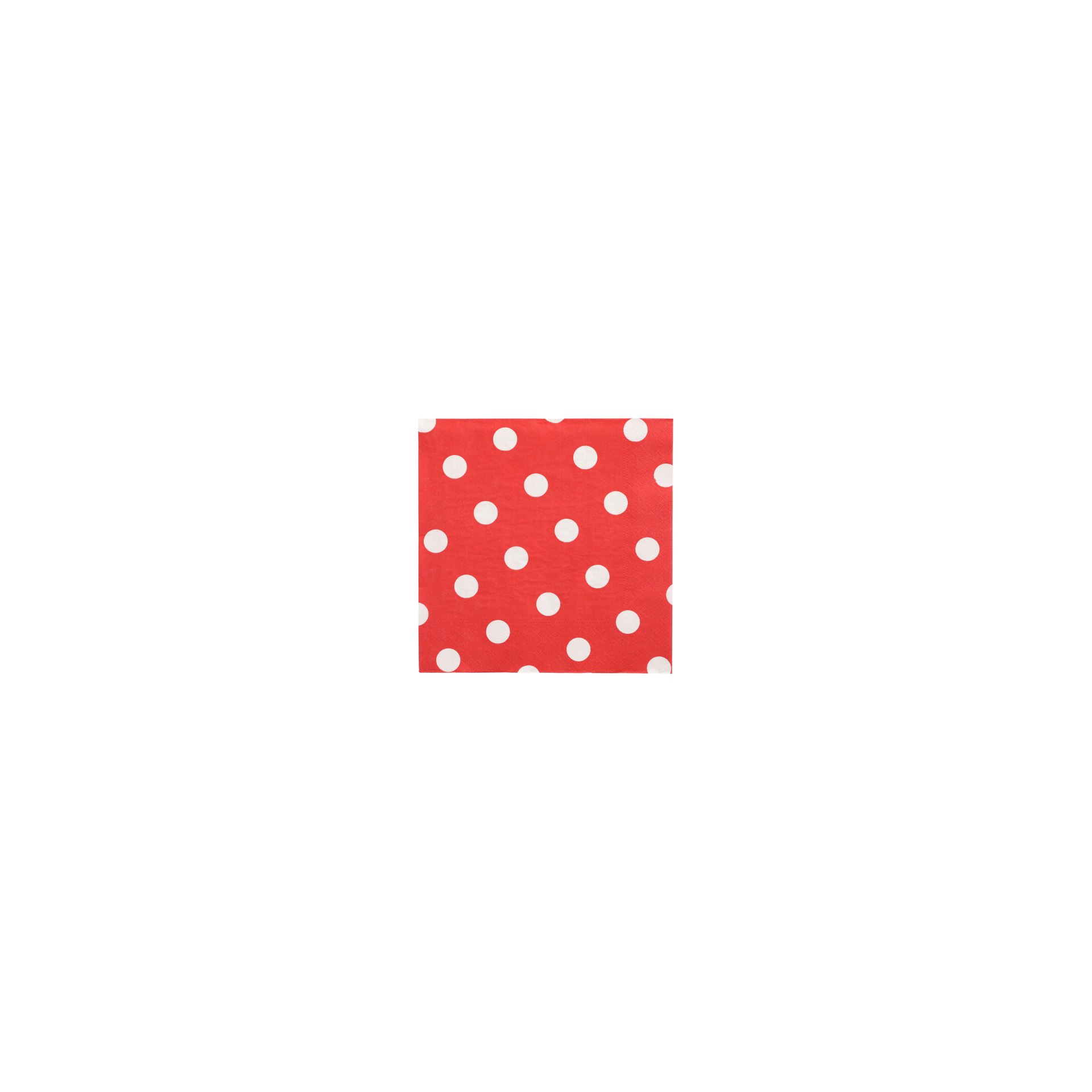 Servietten, 3-lagig 1/4-Falz 40 cm x 40 cm rot "Dots"