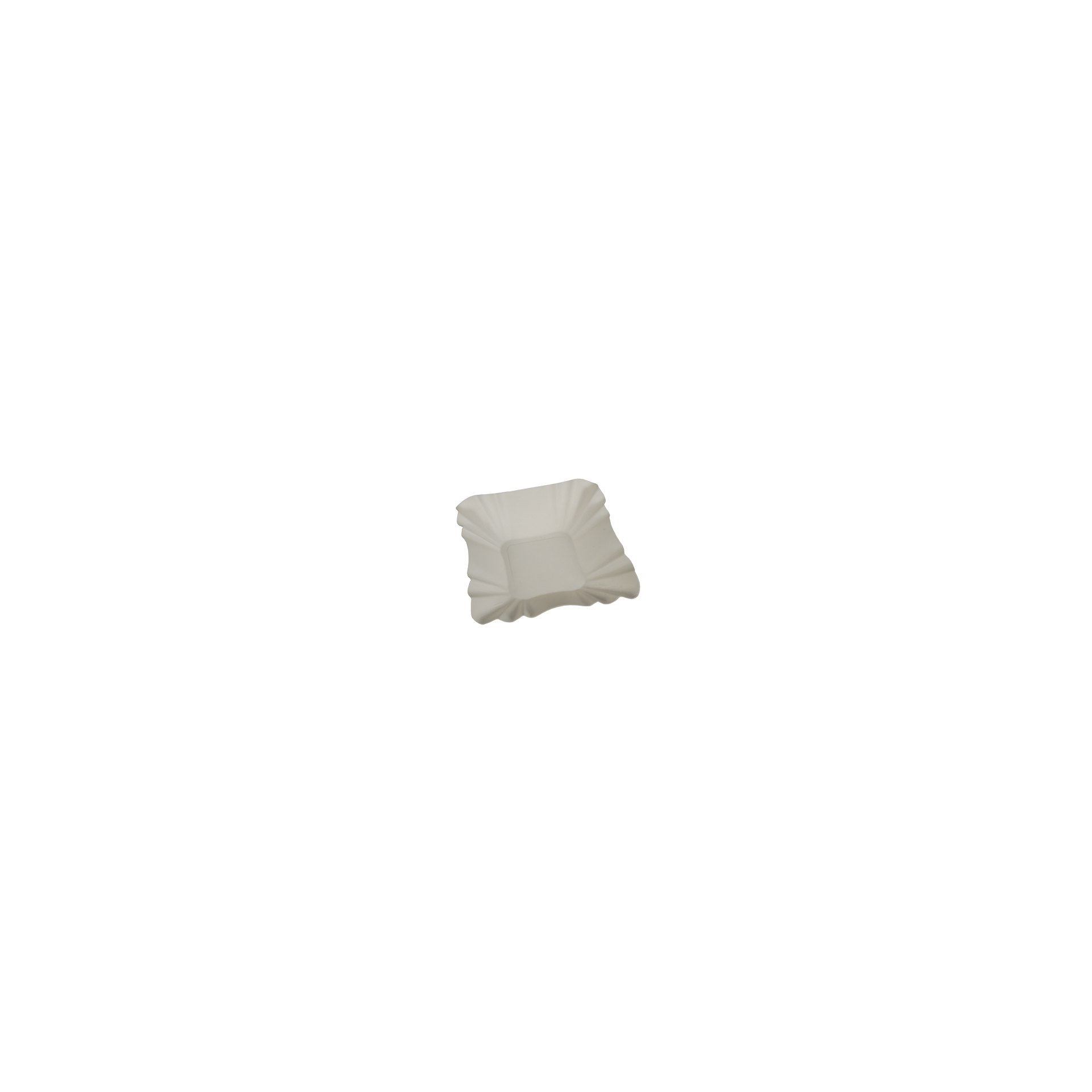 Schalen, Pappe "pure" eckig 9 cm x 9 cm x 3 cm weiss