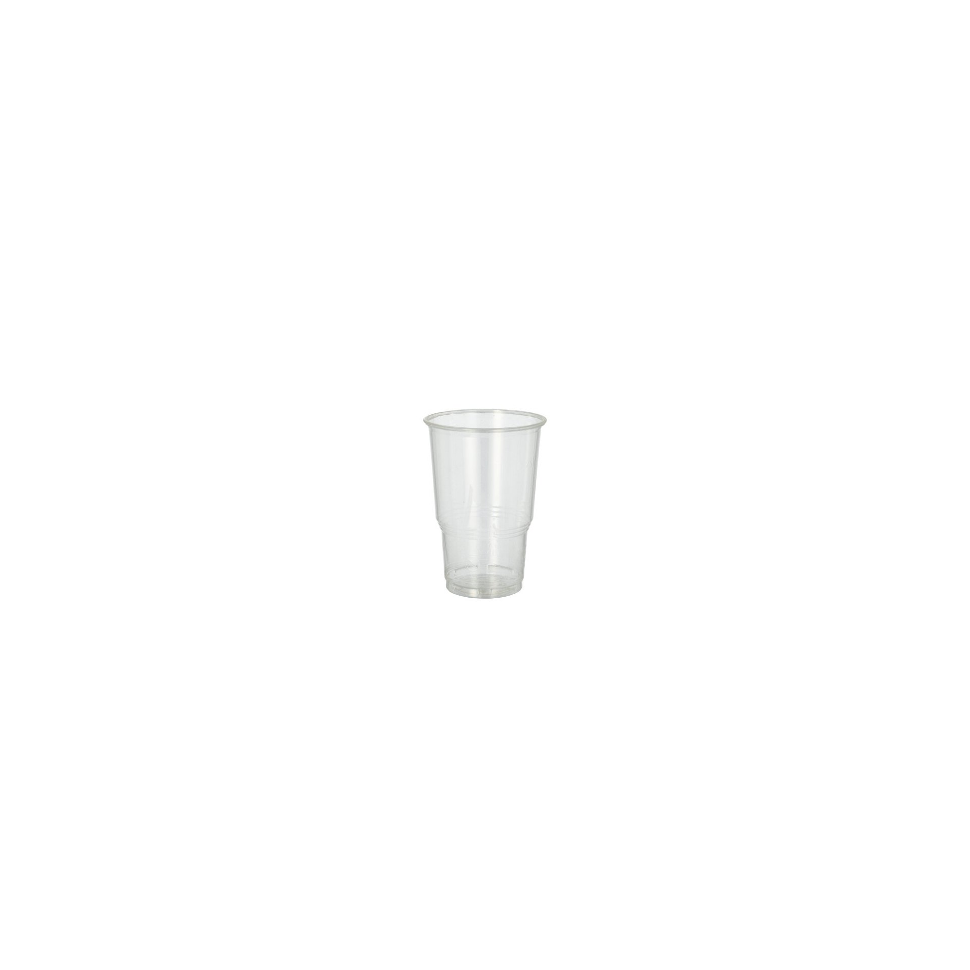 Kaltgetränkebecher, PLA "pure" 0,25 l Ø 7,8 cm · 11 cm glasklar mit Schaumrand