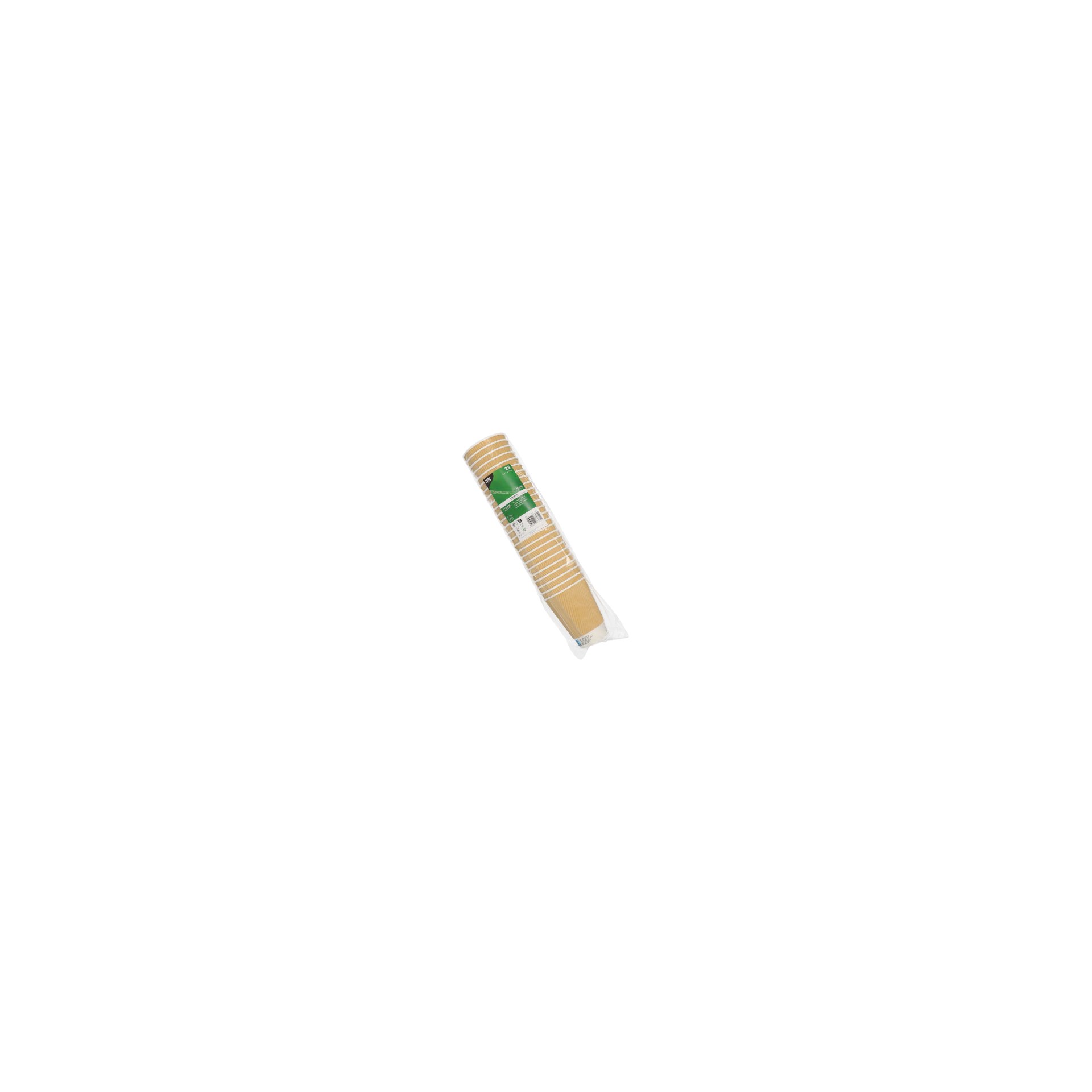 Trinkbecher, Pappe 0,3 l Ø 9 cm · 11 cm natur Ripple Wall