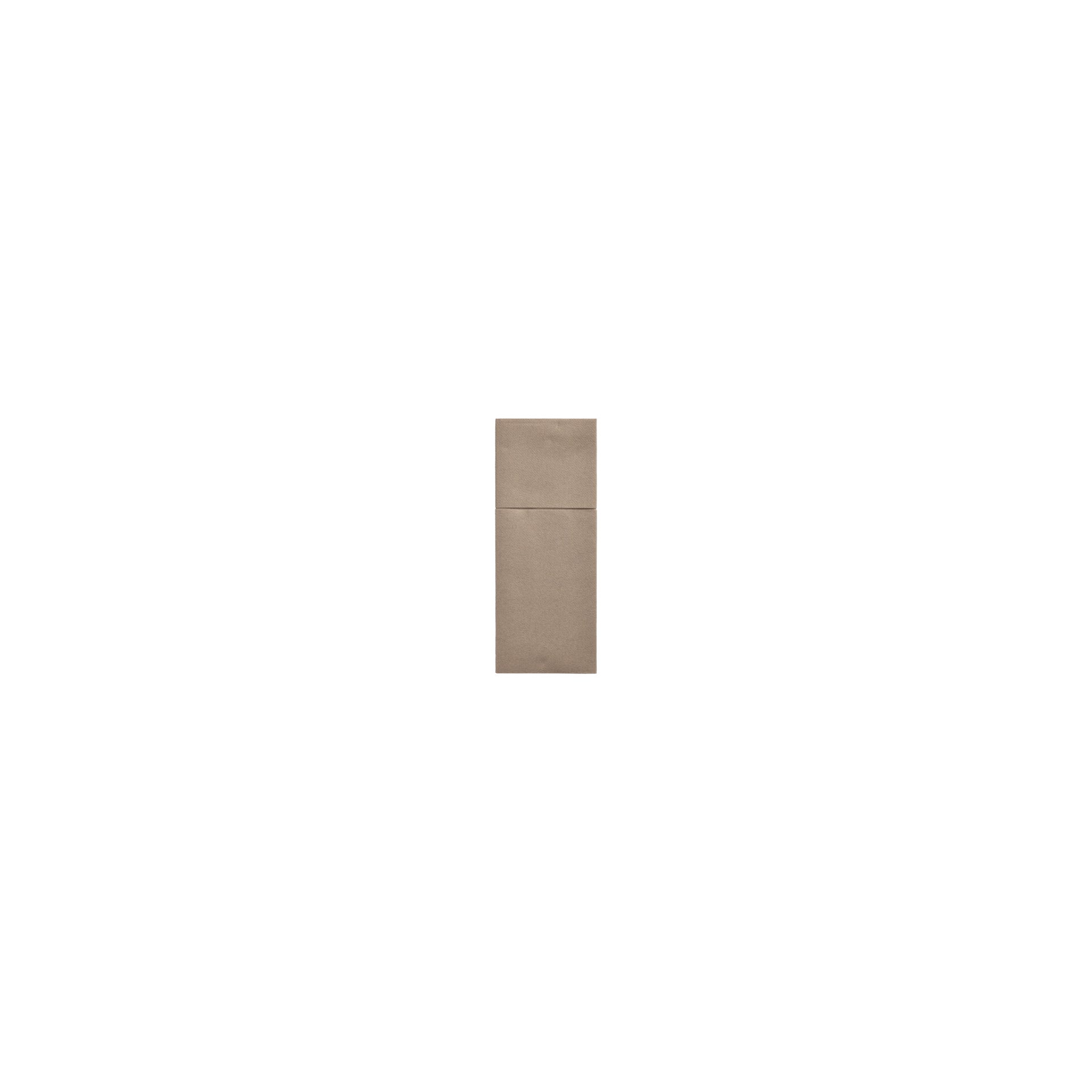 Bestecktaschen, Airlaid 40 cm x 48 cm taupe "Premium" mit Besteckfalz