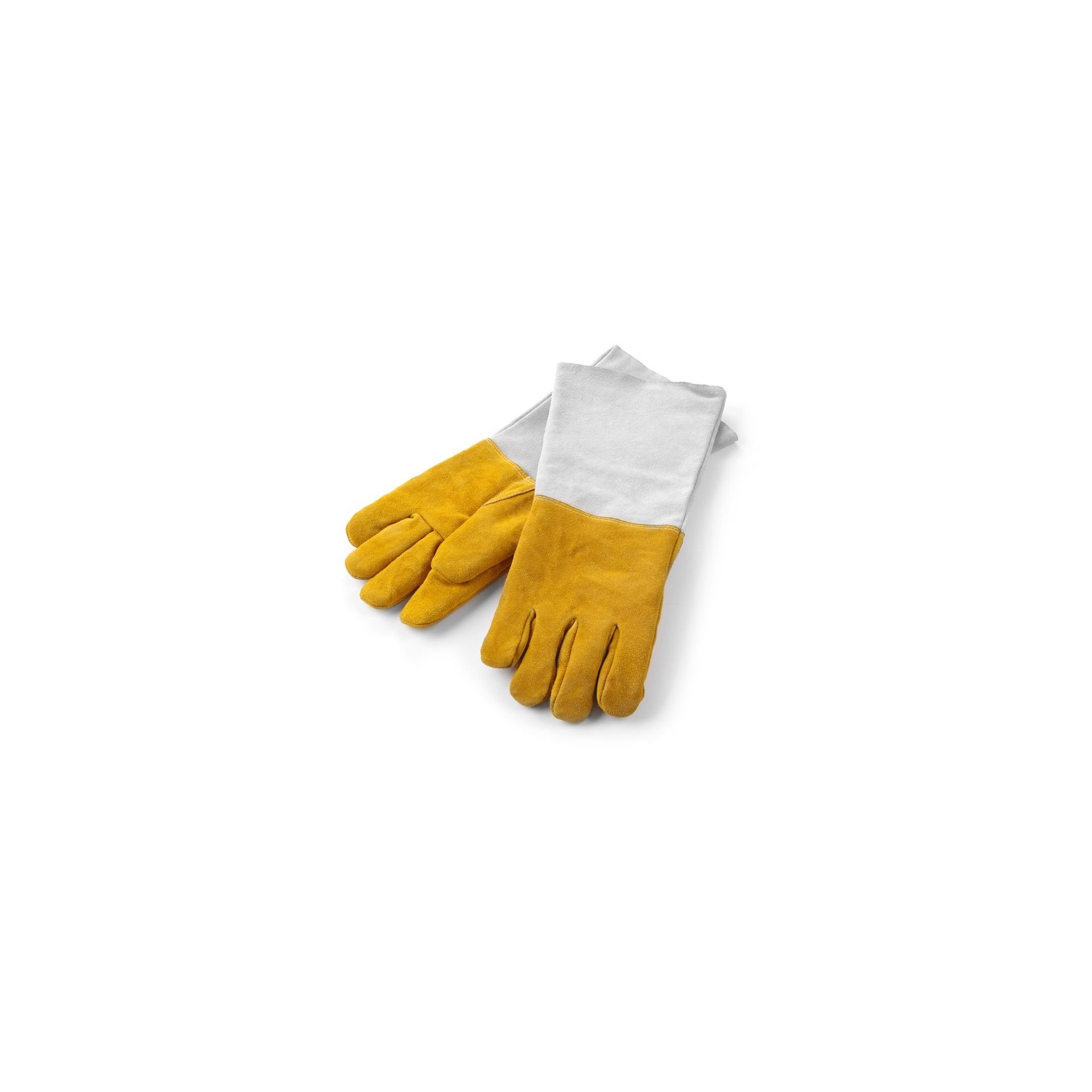Leder-Grillhandschuhe hitzebeständig – 2 Stück, 2 Stk., (L)460mm Leder-Grillhandschuhe hitzebeständig – 2 Stück, 2 Stk., (L)460mm
