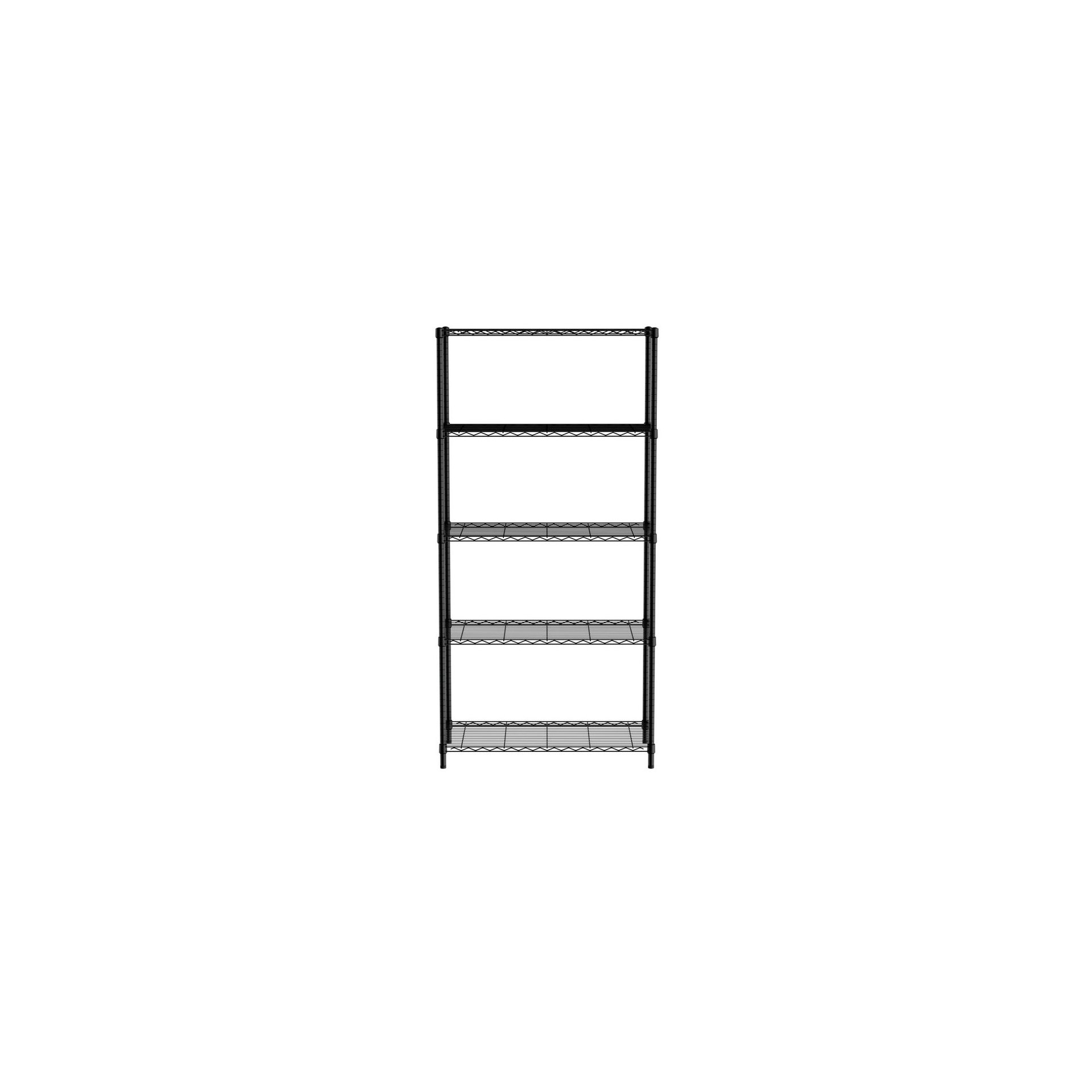 Lagerregal mit 5 Fächern, Schwarz, 910x455x(H)1830mm Lagerregal mit 5 Fächern, Schwarz, 910x455x(H)1830mm