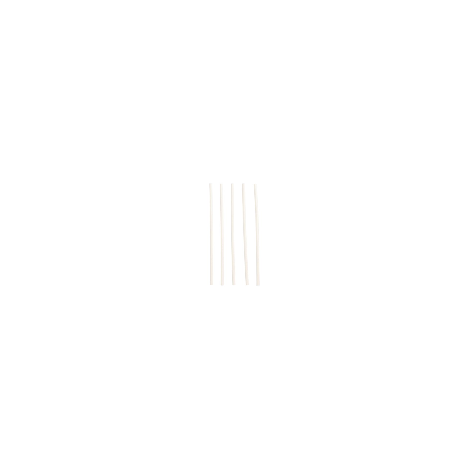 Trinkhalme, Papier Ø 6 mm · 20 cm weiss