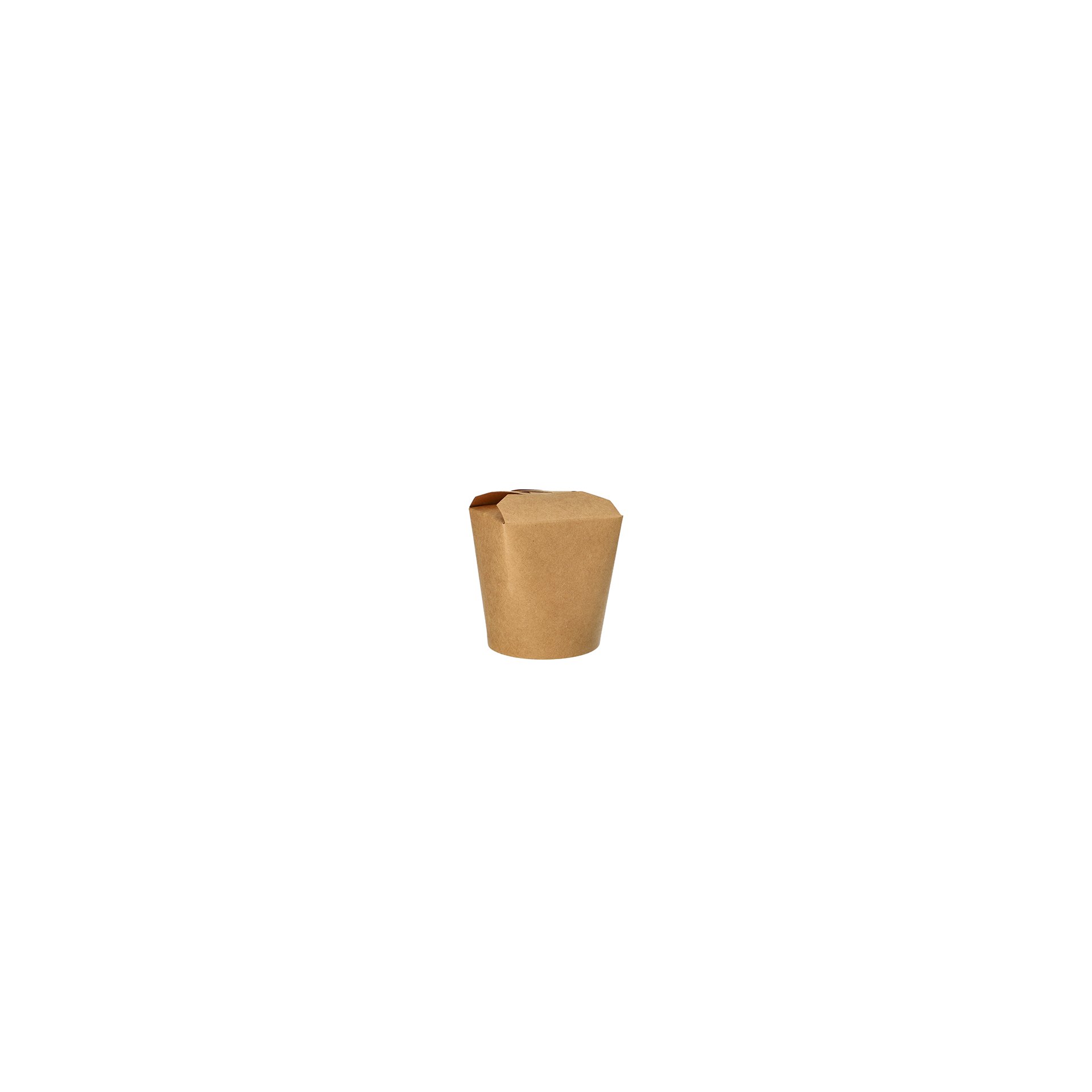 Snackboxen, Pappe rund 550 ml 9,7 cm x 8,6 cm x 7,4 cm braun
