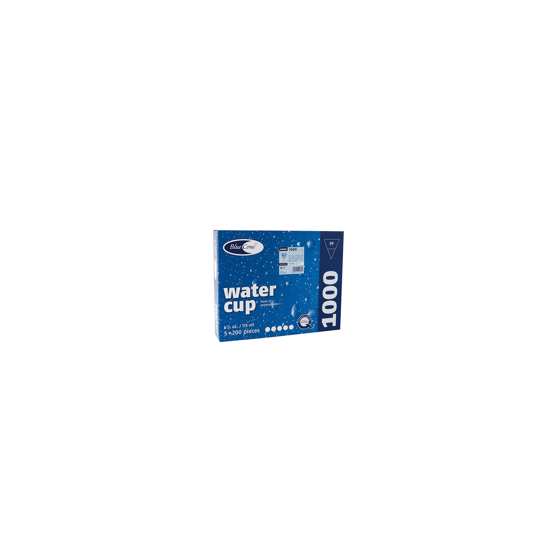 Spitzbecher, PP 115 ml Ø 7,03 cm · 9,5 cm blau Blue Cone Spitzbecher, PP 115 ml Ø 7,03 cm · 9,5 cm blau Blue Cone