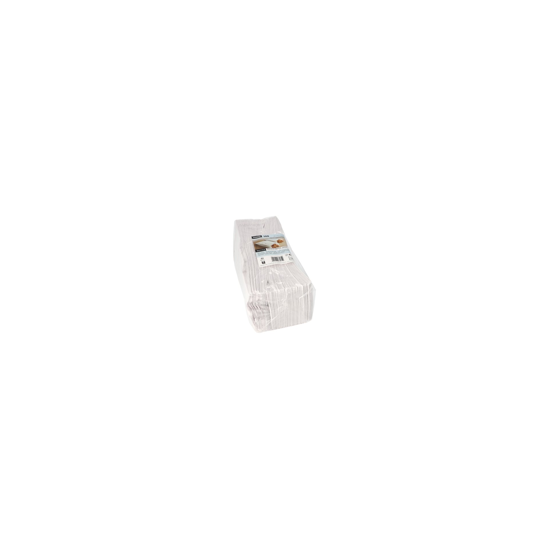 Warmhaltebeutel, Papier mit PE-Einlage 24 cm x 10,5 cm x 5,5 cm weiss