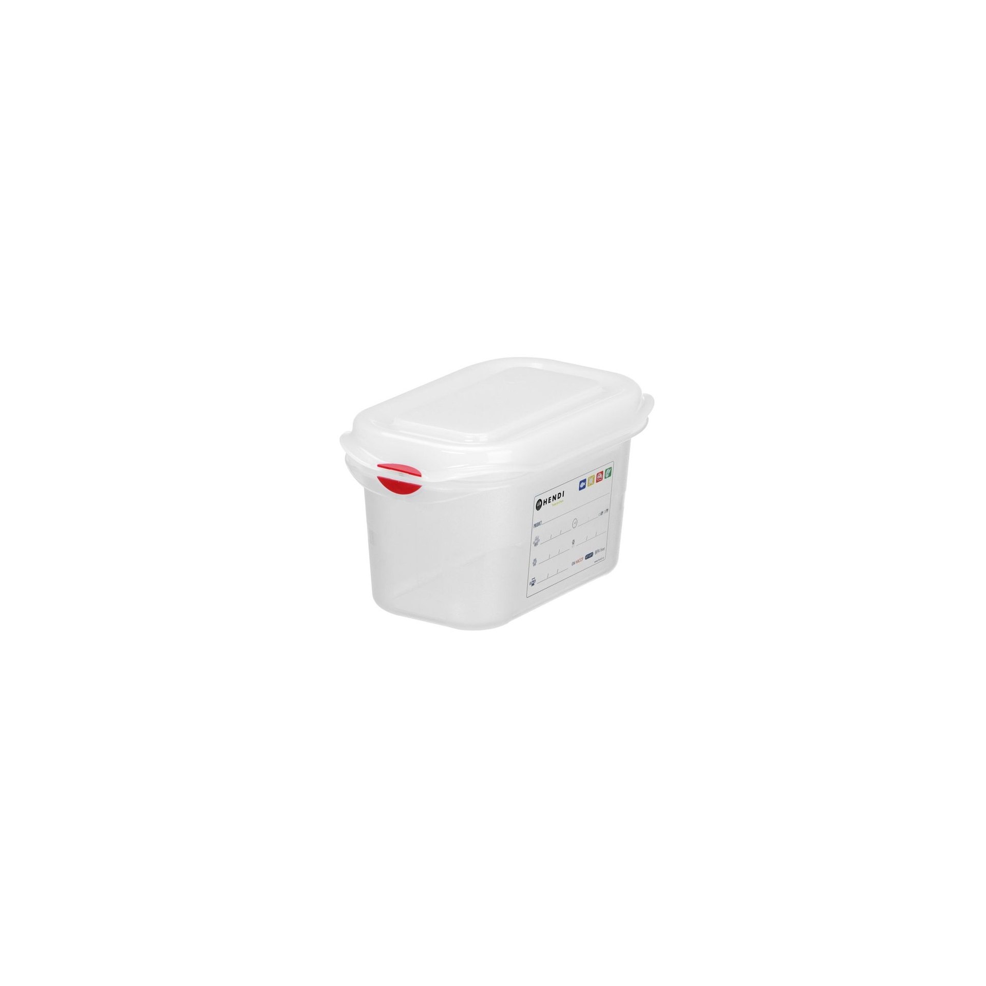 GN 1/9 Behälter, Polypropylen, GN 1/9, 1L, Transparent, 176x108x(H)100mm, Rechteckig