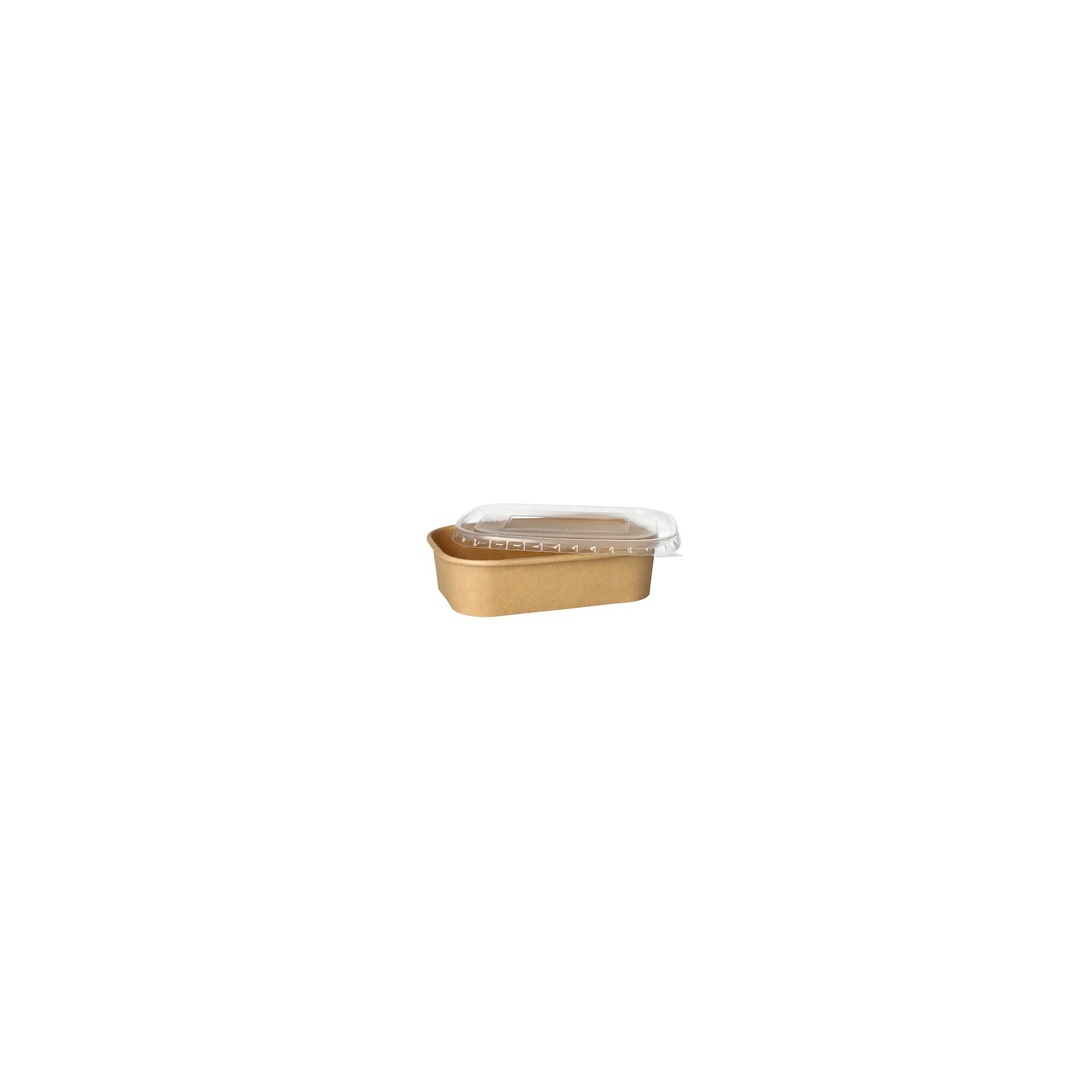 Verpackungsbecher, Pappe rechteckig 500 ml 4,1 cm x 17,3 cm x 12,3 cm braun Verpackungsbecher, Pappe rechteckig 500 ml 4,1 cm x 17,3 cm x 12,3 cm braun