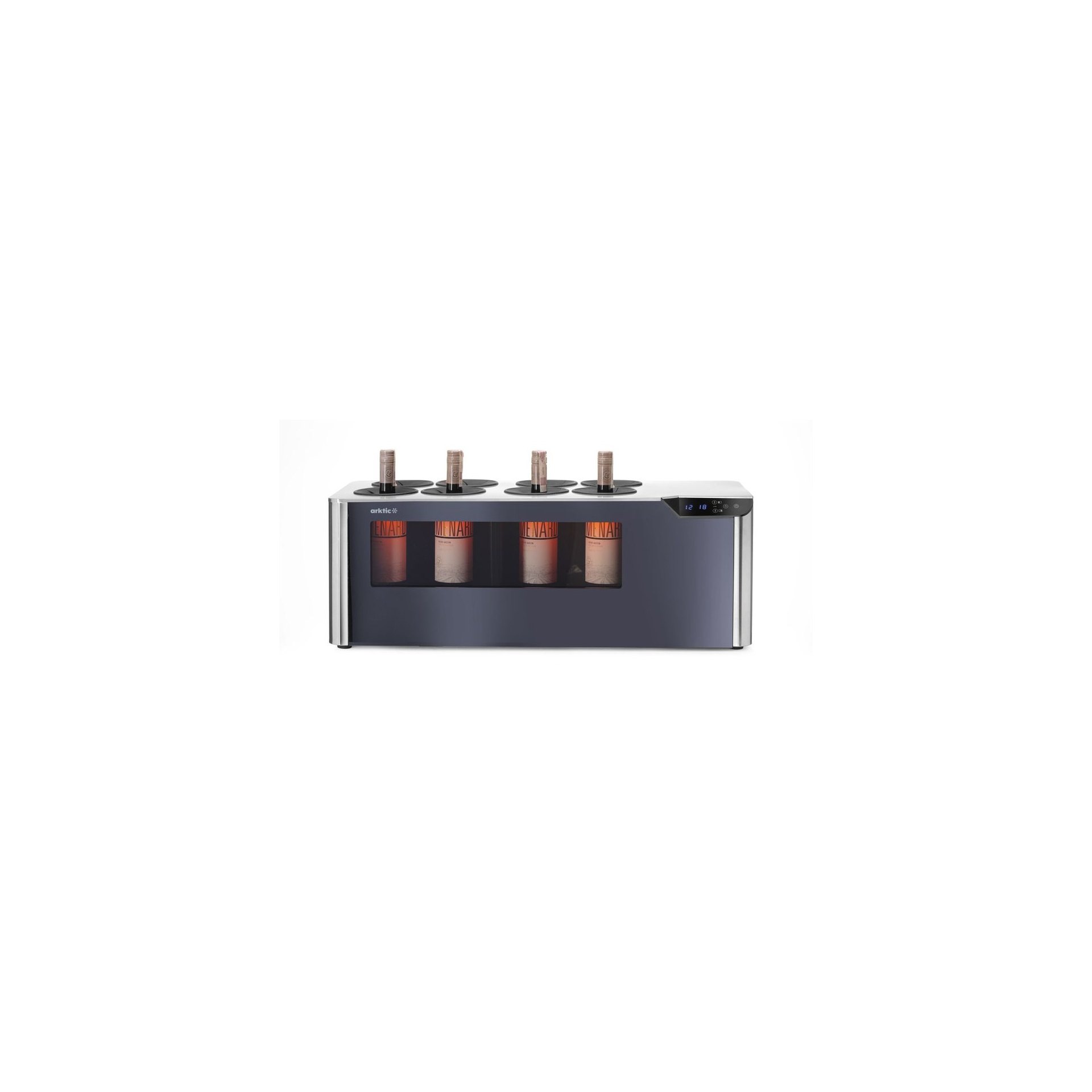 Theken-Weinkühler Cellar, 2 Zonen, Schwarz 800x350x293mm Theken-Weinkühler Cellar, 2 Zonen, Schwarz 800x350x293mm