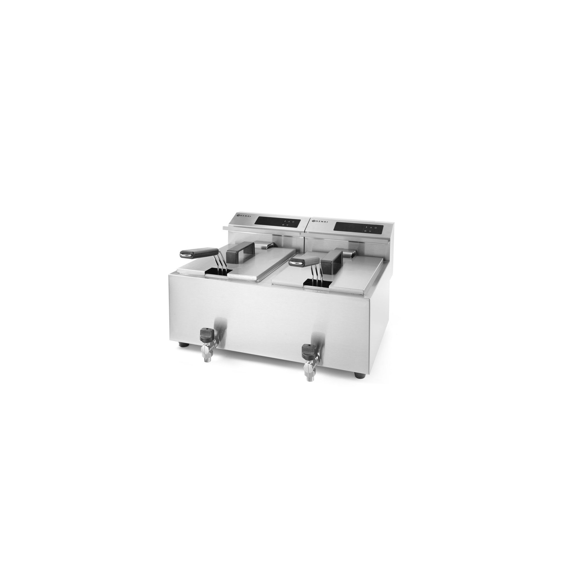 Friteuse Profi Line digital- mit Ablasshahn 2 x 8 l, Profi Line, 16L, 230V/7000W, 605x515x(H)350mm Friteuse Profi Line digital- mit Ablasshahn 2 x 8 l, Profi Line, 16L, 230V/7000W, 605x515x(H)350mm