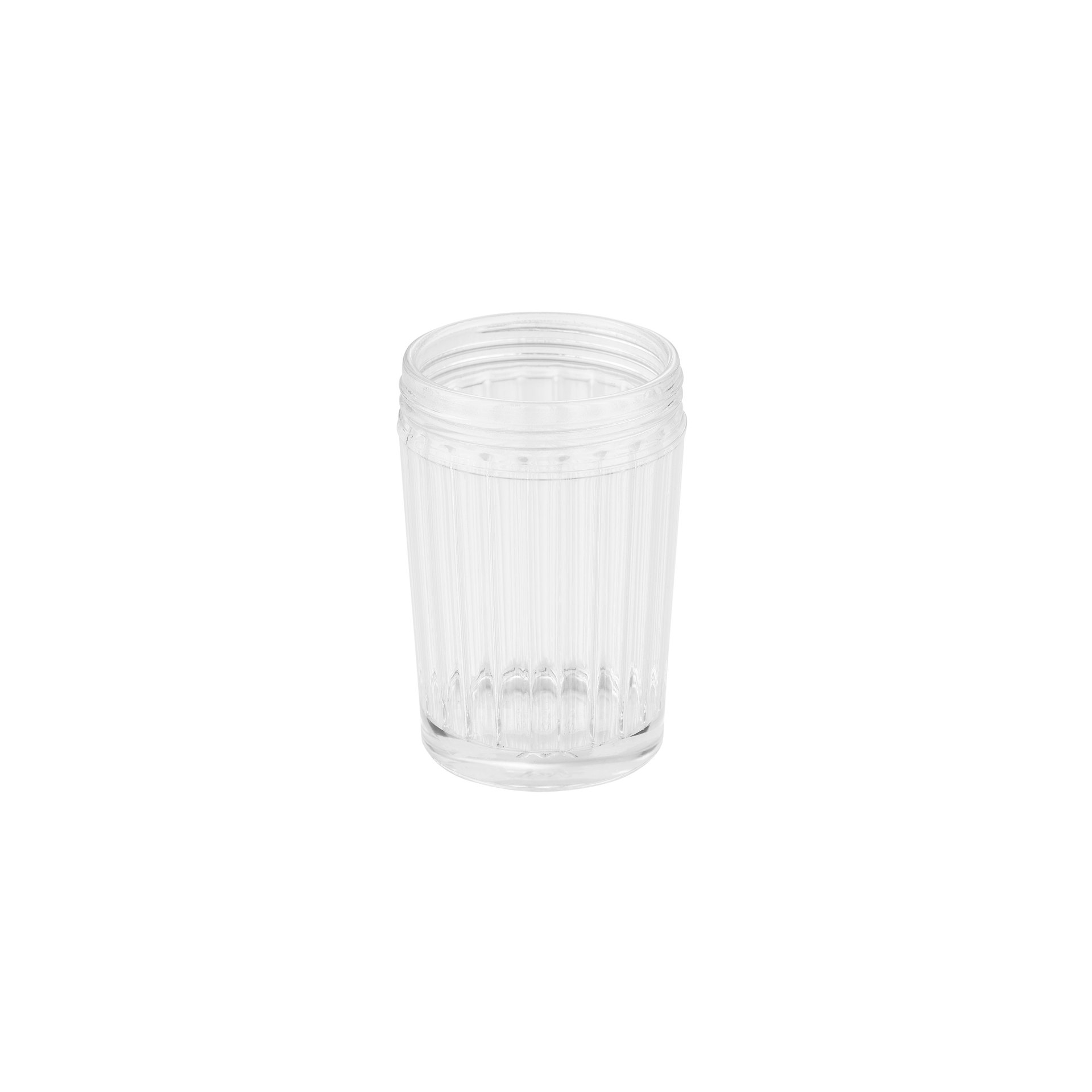 Streuer, Ø 7 cm, Höhe 11,5 cm, 8 mm Perforierung, Glas