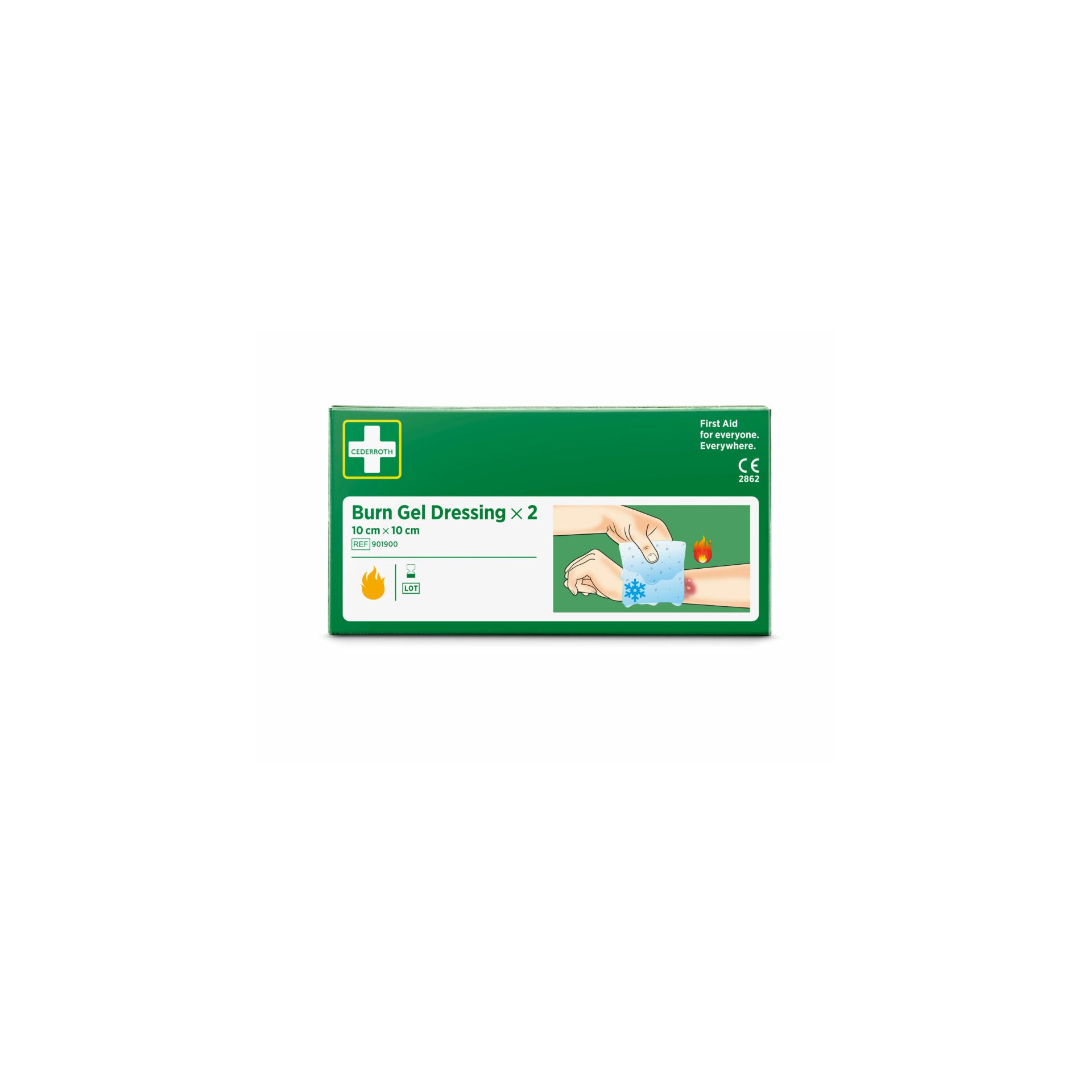 "Cederroth" Burn Gel Dressing Verband 10 cm x 10 cm "Cederroth" Burn Gel Dressing Verband 10 cm x 10 cm