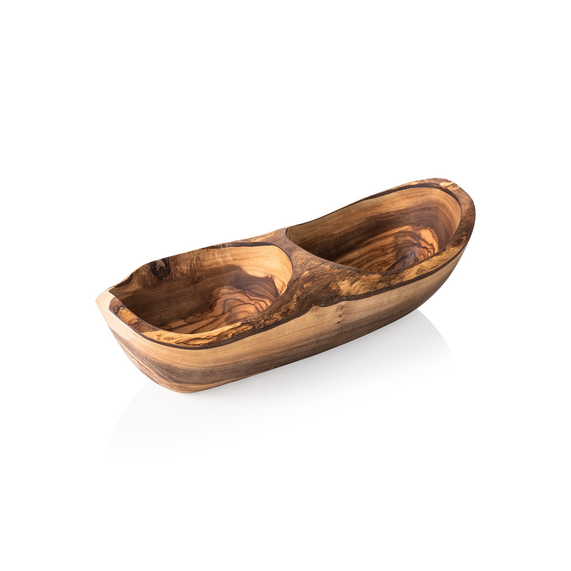 Schale Double PURE OLIVE, 25 x 11 x 3,5 cm, Olivenholz Schale Double PURE OLIVE, 25 x 11 x 3,5 cm, Olivenholz