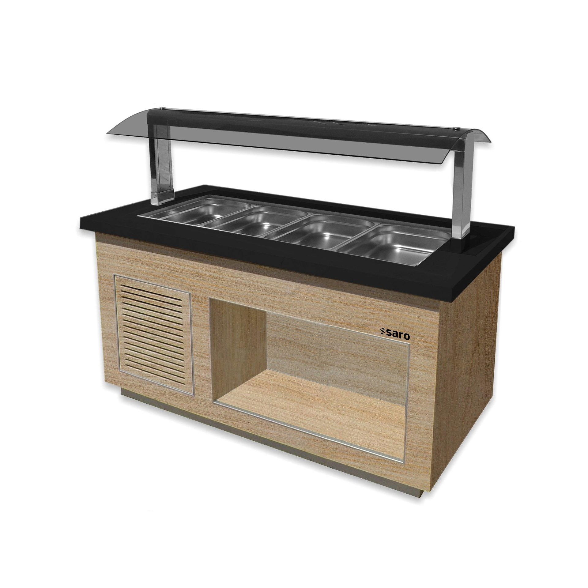 Heißes Buffet für 4x 1/1 GN, Modell PREMIUM LINE SB-H170 OAK
