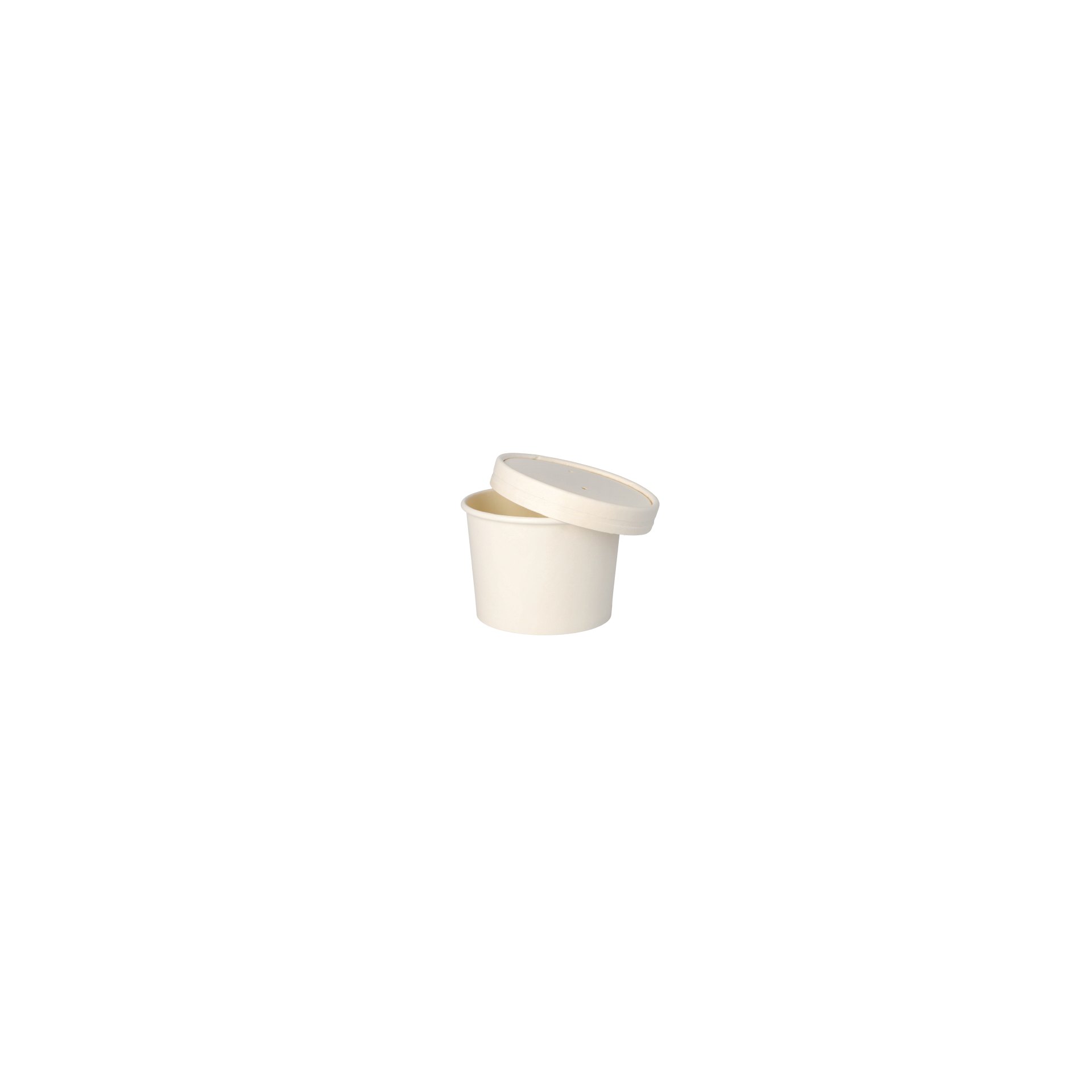 Suppenbecher, Pappe "To Go" rund 350 ml Ø 9,9 cm · 7 cm weiss