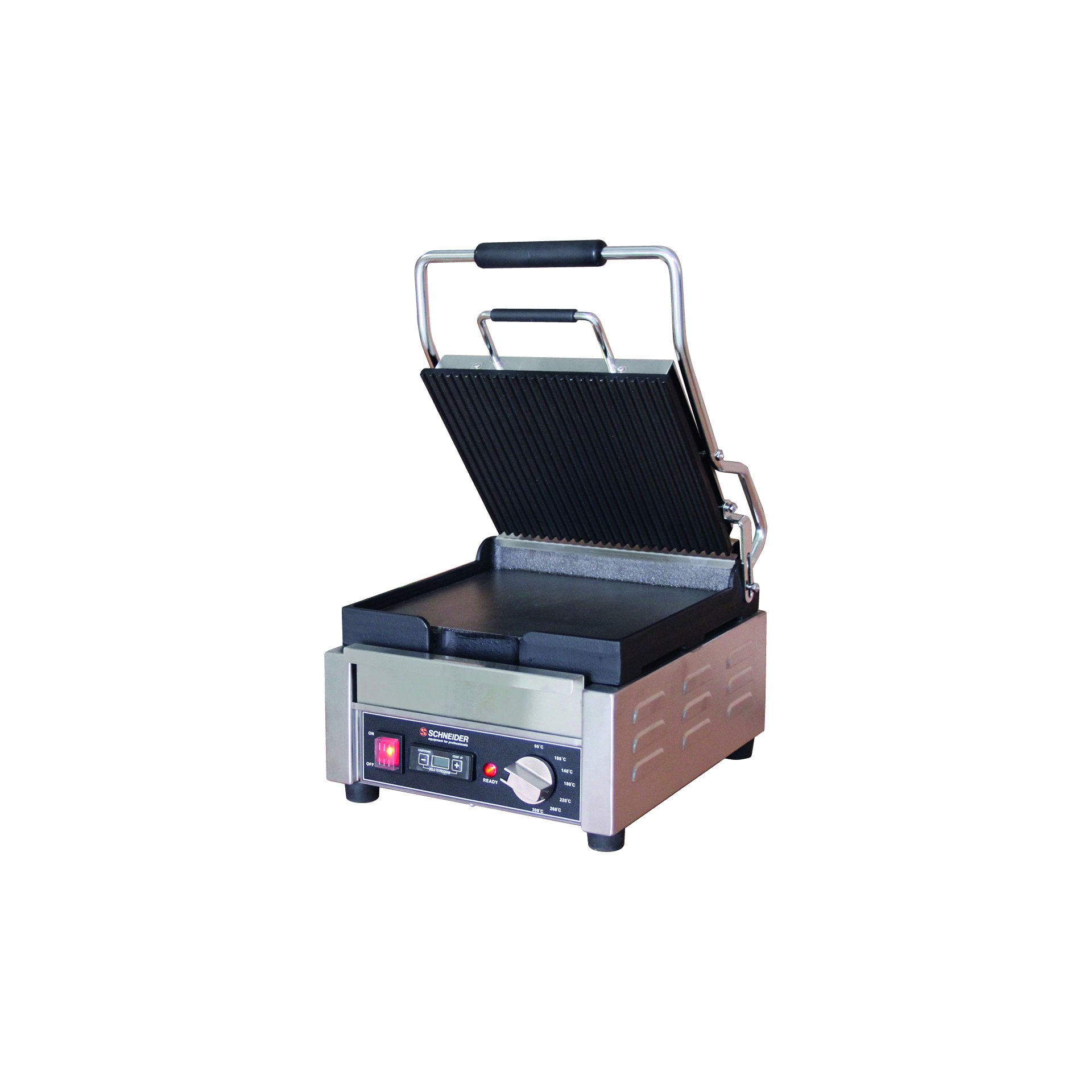 Kontaktgrilll klein, gewellt / glatt Kontaktgrilll klein, gewellt / glatt