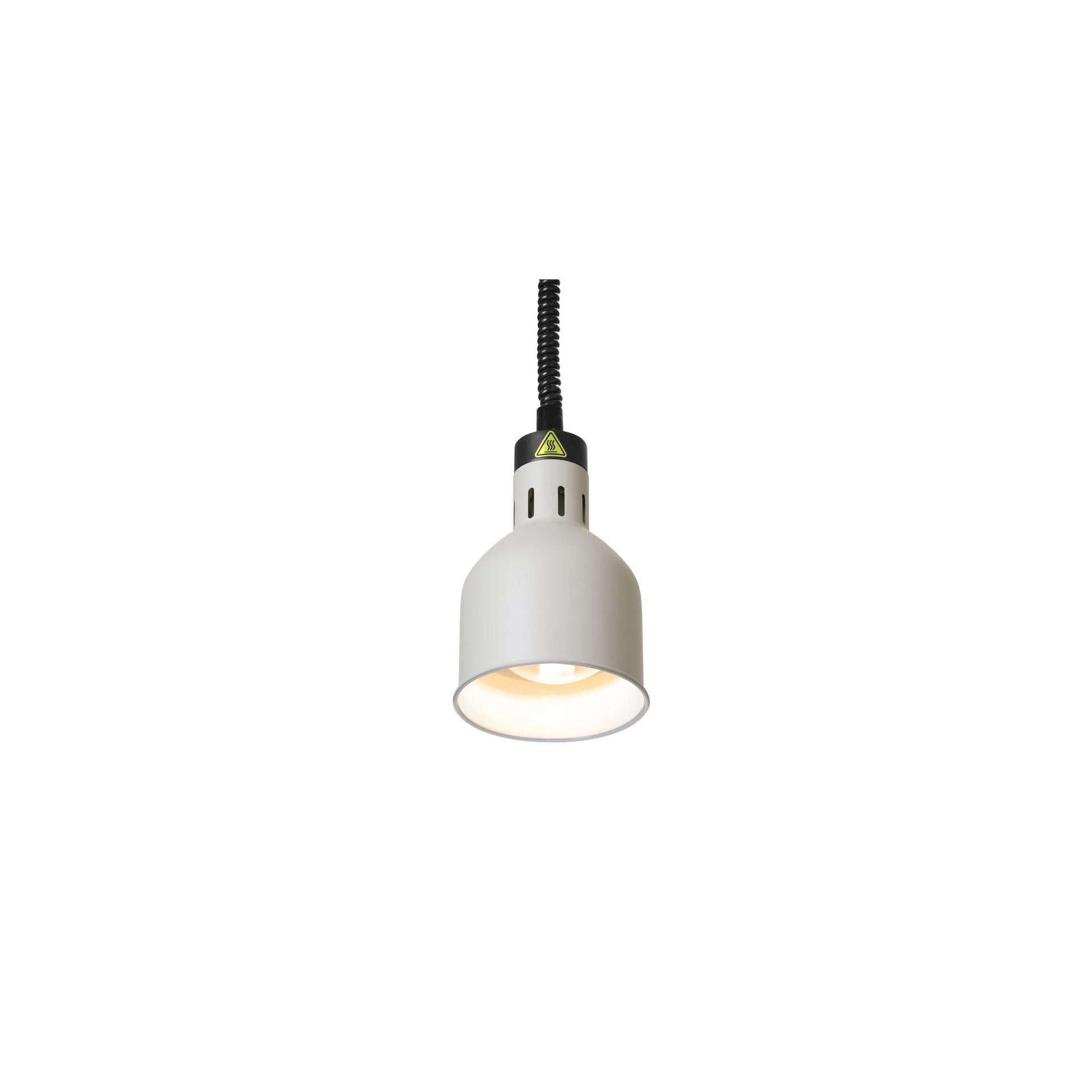 Höhenverstellbare Wärmelampe, zylinderförmig, Weiß, 230V/250W, ⌀175x(H)250mm Höhenverstellbare Wärmelampe, zylinderförmig, Weiß, 230V/250W, ⌀175x(H)250mm