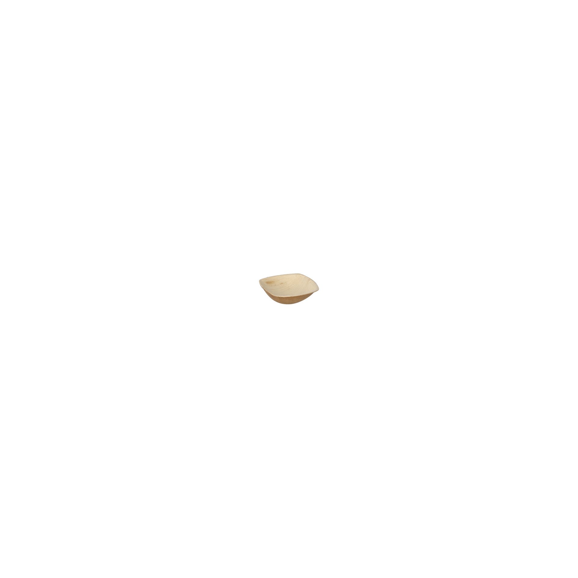 Schalen Palmblatt "pure" 50 ml 2,5 cm x 9 cm x 9 cm natur "QUADRATO" Schalen Palmblatt "pure" 50 ml 2,5 cm x 9 cm x 9 cm natur "QUADRATO"