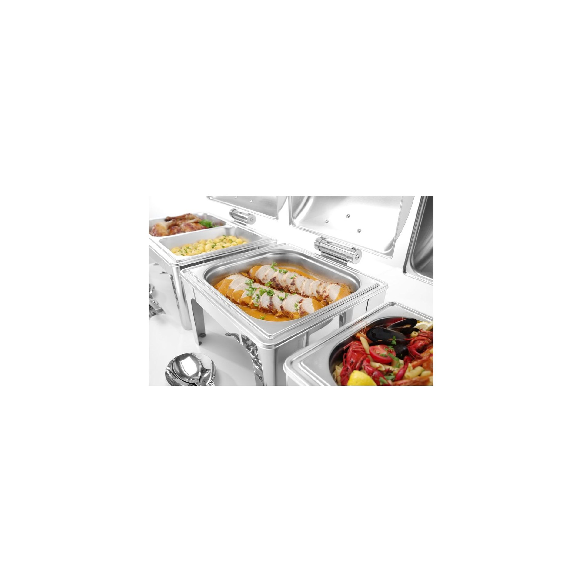 Chafing Dish GN 1/1, Spiegelglanz, Profi Line, 9L, 570x405x(H)320mm Chafing Dish GN 1/1, Spiegelglanz, Profi Line, 9L, 570x405x(H)320mm