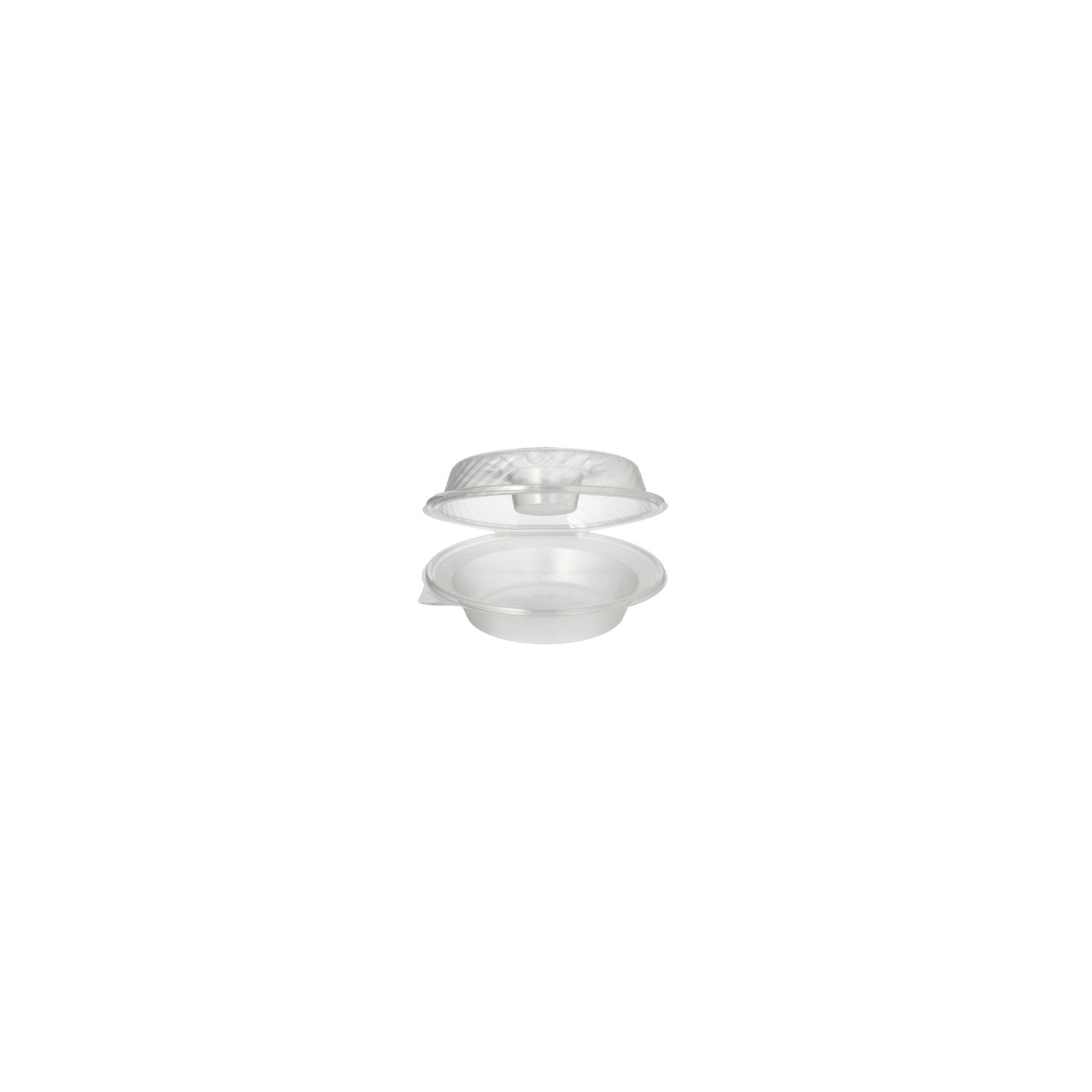 Feinkost- und Salatschalen mit Klappdeckel PP rund 950 ml 9,2 cm x 22 cm x 21,5 cm mit Dipfach