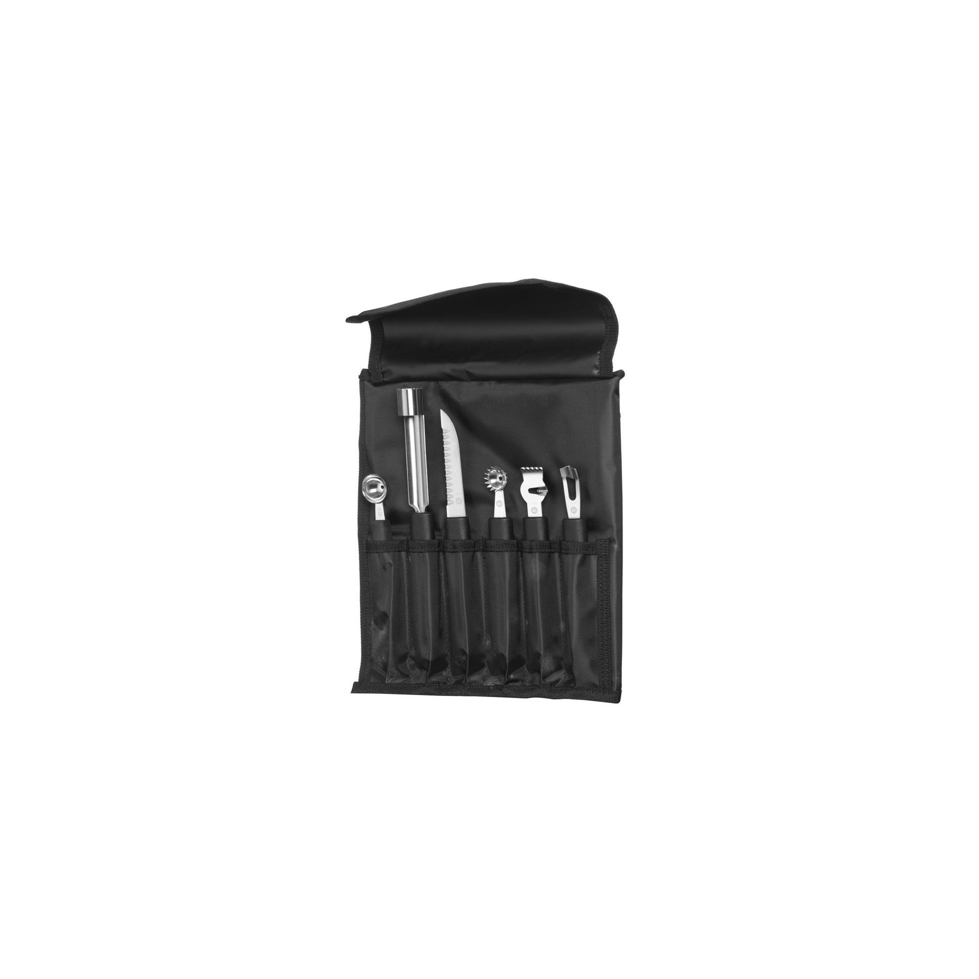 Dekoriermesserset - 6-teilig, Schwarz, 280x100x(H)50mm Dekoriermesserset - 6-teilig, Schwarz, 280x100x(H)50mm