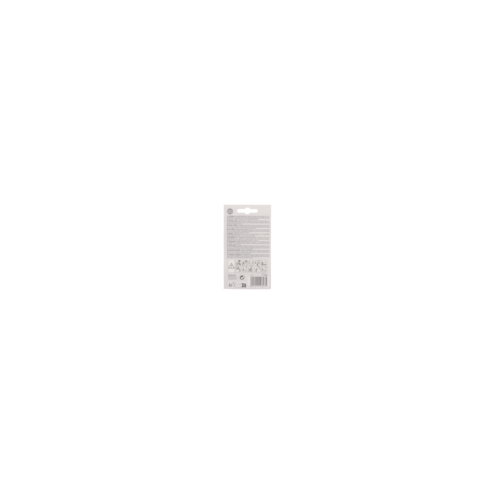 Zahlenkerze 7,3 cm weiss "7" mit rotem Rand Zahlenkerze 7,3 cm weiss "7" mit rotem Rand