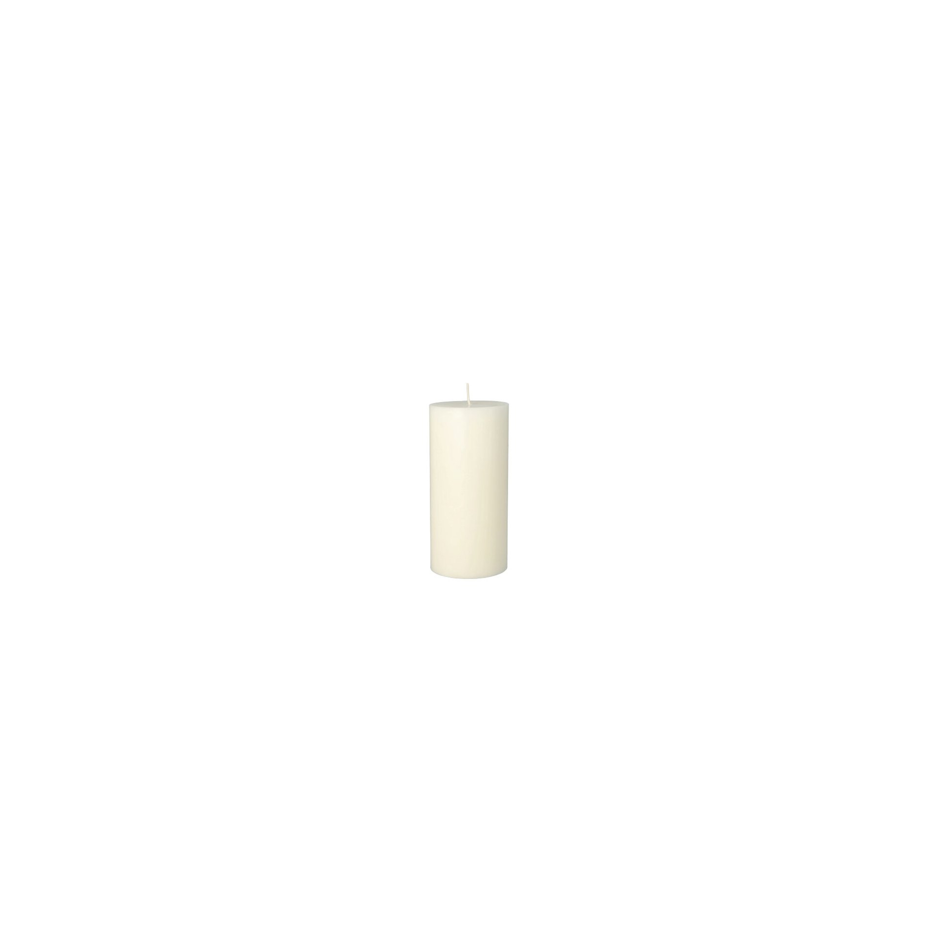 Stumpenkerze Ø 70 mm · 150 mm weiss aus 100% Stearin, durchgefärbt