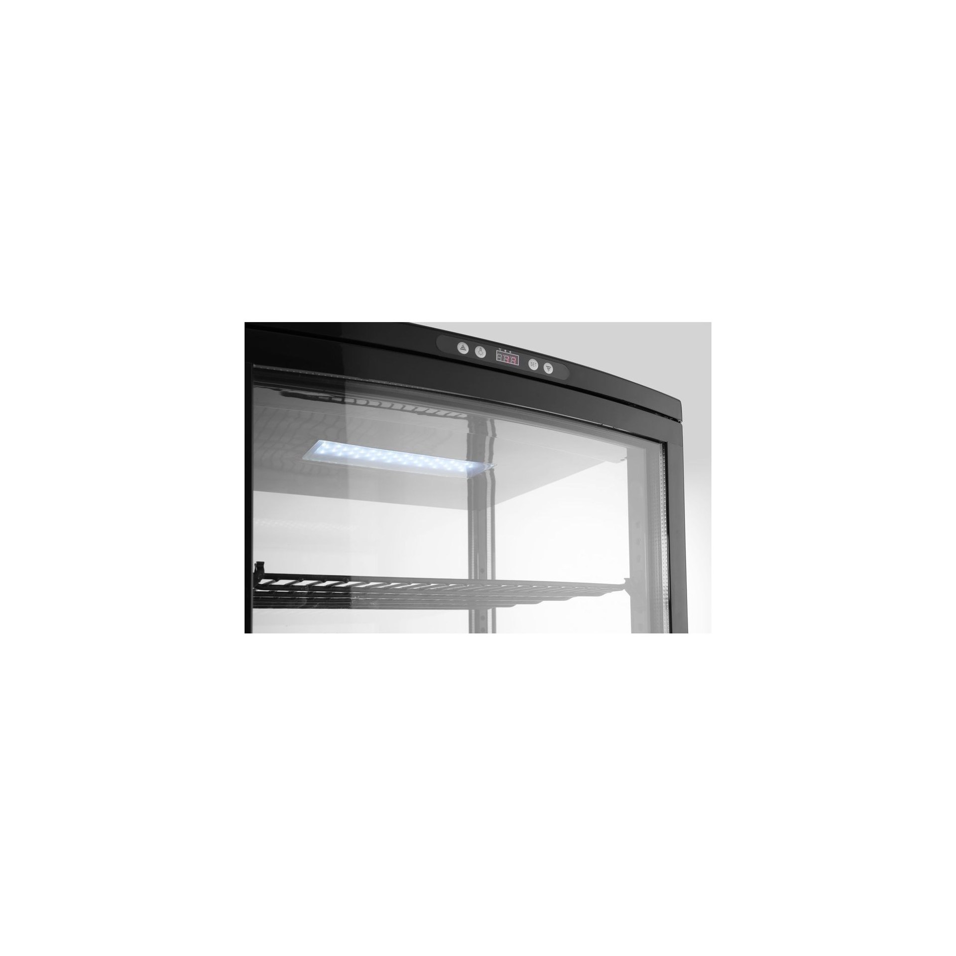 Kühlvitrine 270L, Schwarz