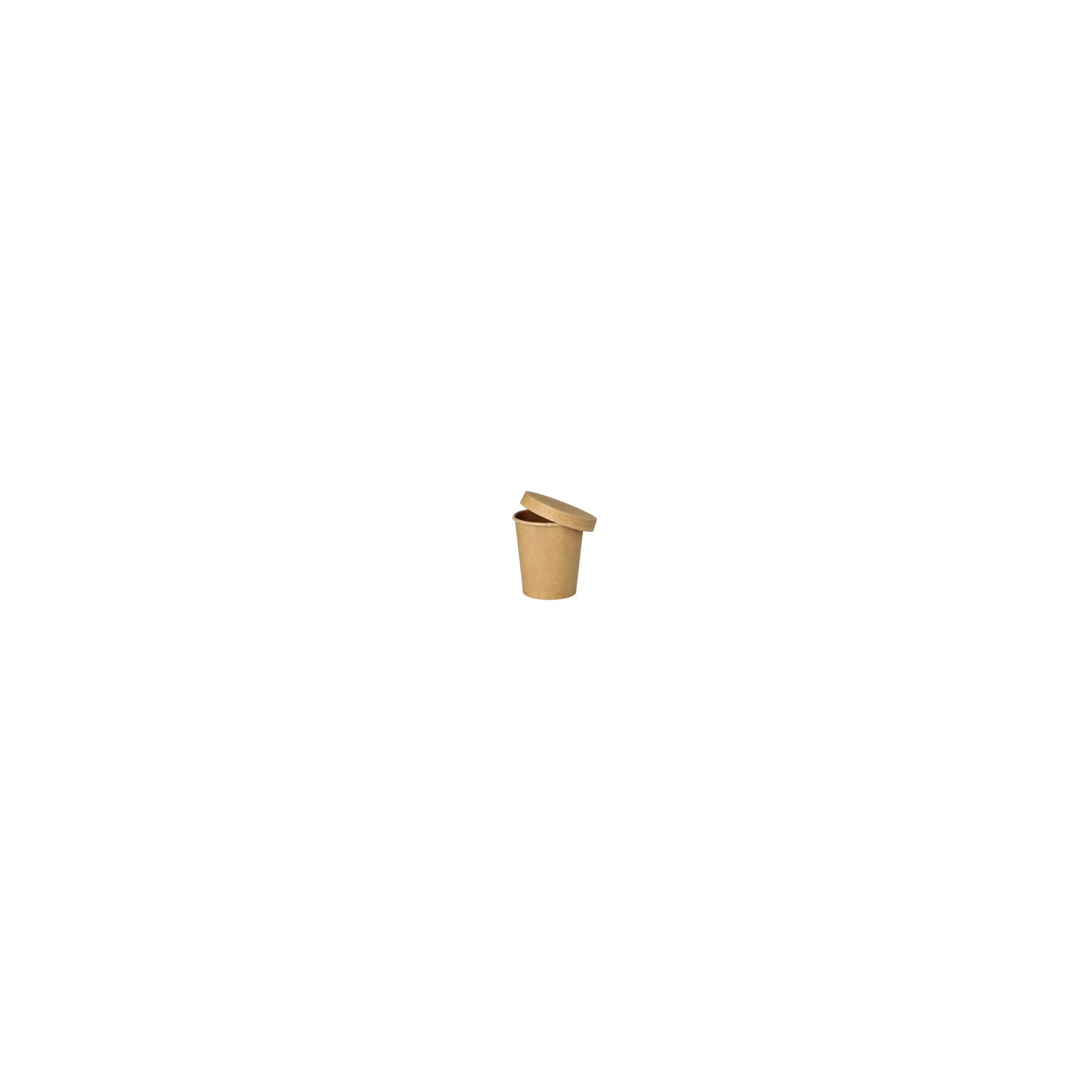 Portionsbecher, Pappe 120 ml Ø 6 cm · 6,6 cm braun