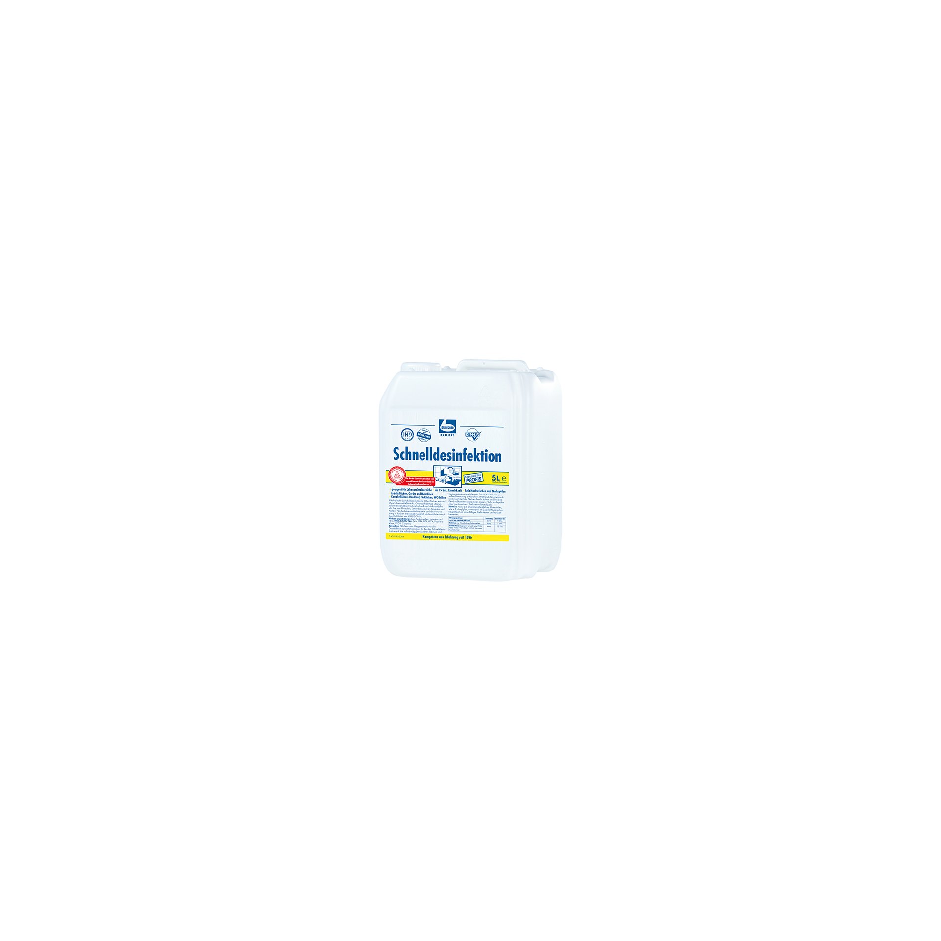 "Dr. Becher" Schnelldesinfektion 5 l "Dr. Becher" Schnelldesinfektion 5 l