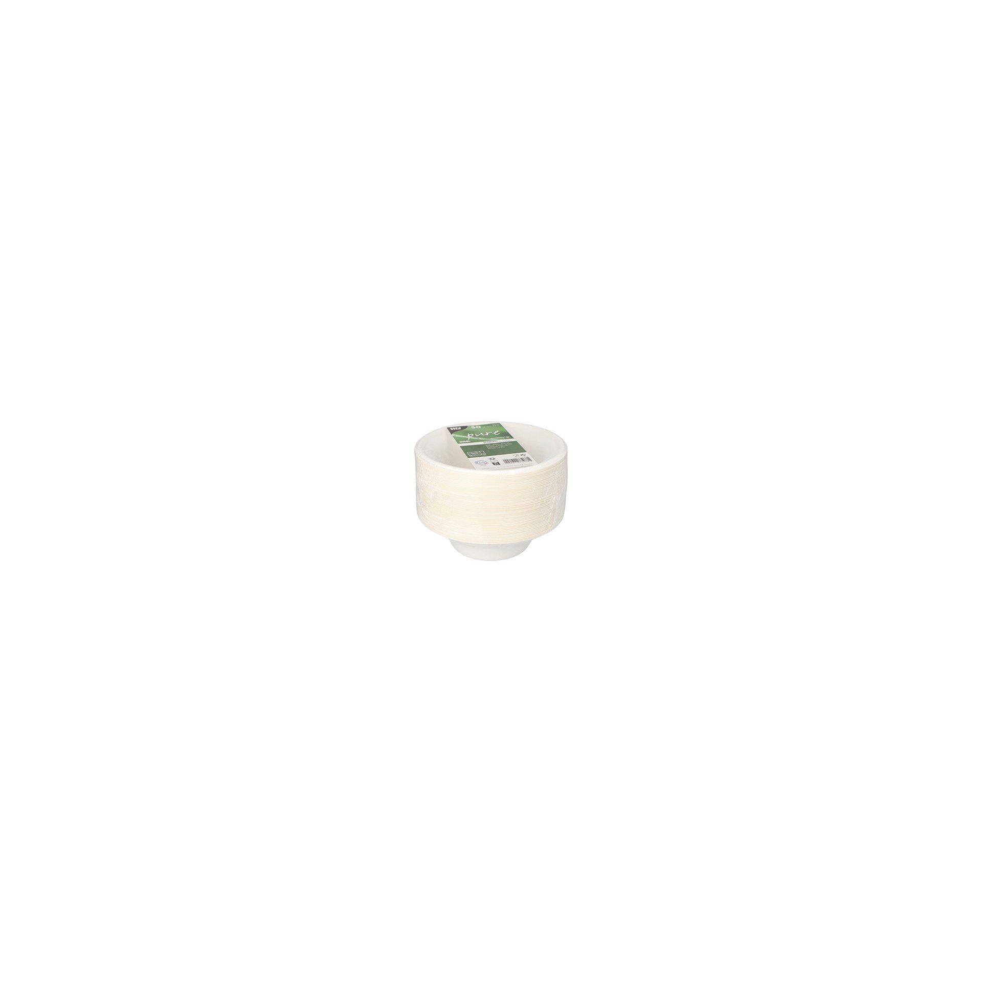 Schalen, Zuckerrohr "pure" 380 ml Ø 15,5 cm · 4,6 cm weiss