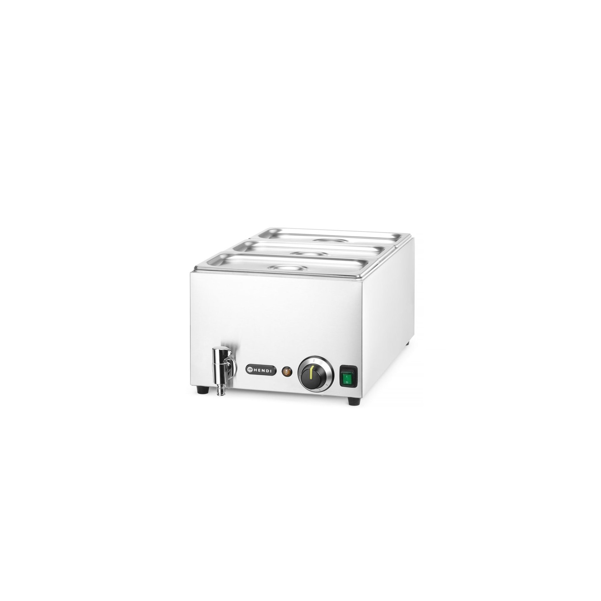 Wasserbad-Set mit Ablasshahn Ranger, GN 1/1, 230V/1000W, 605x332x(H)242mm