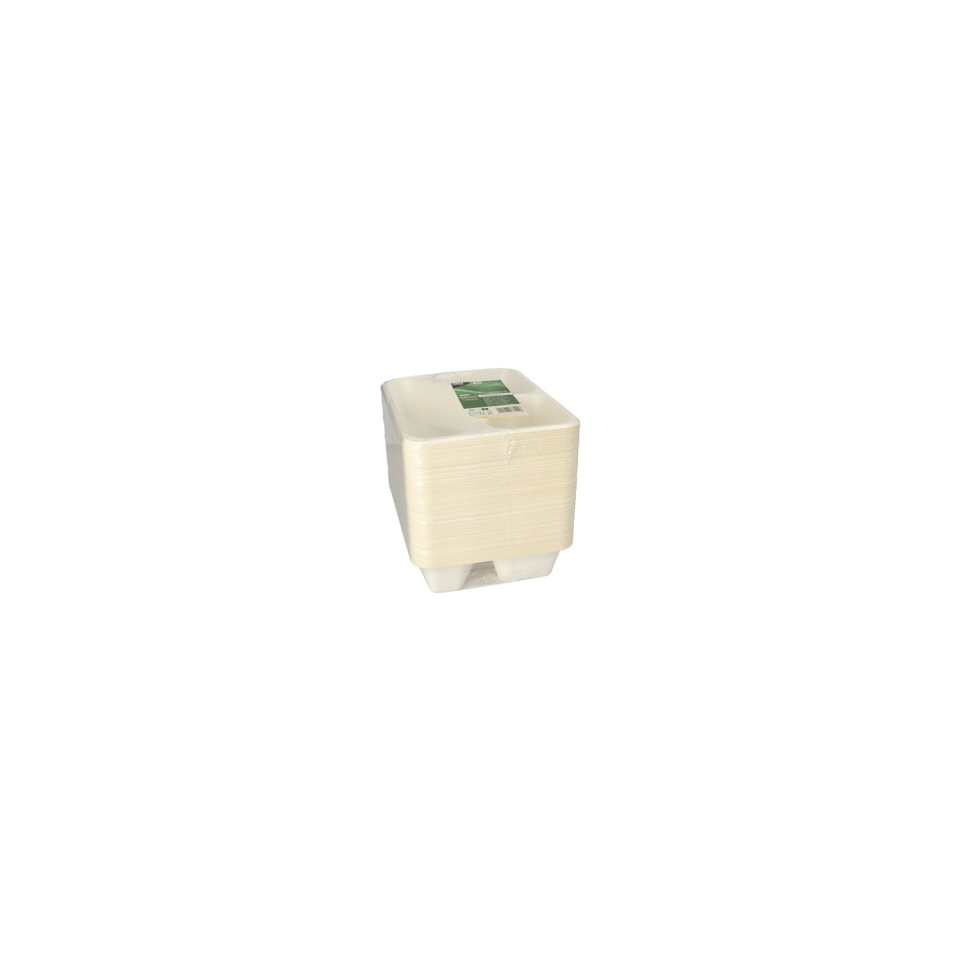 Siegelschalen Zuckerrohr, PLA beschichtet 3-geteilt 1000 ml 4,9 cm x 22,7 cm x 17,8 cm Siegelschalen Zuckerrohr, PLA beschichtet 3-geteilt 1000 ml 4,9 cm x 22,7 cm x 17,8 cm