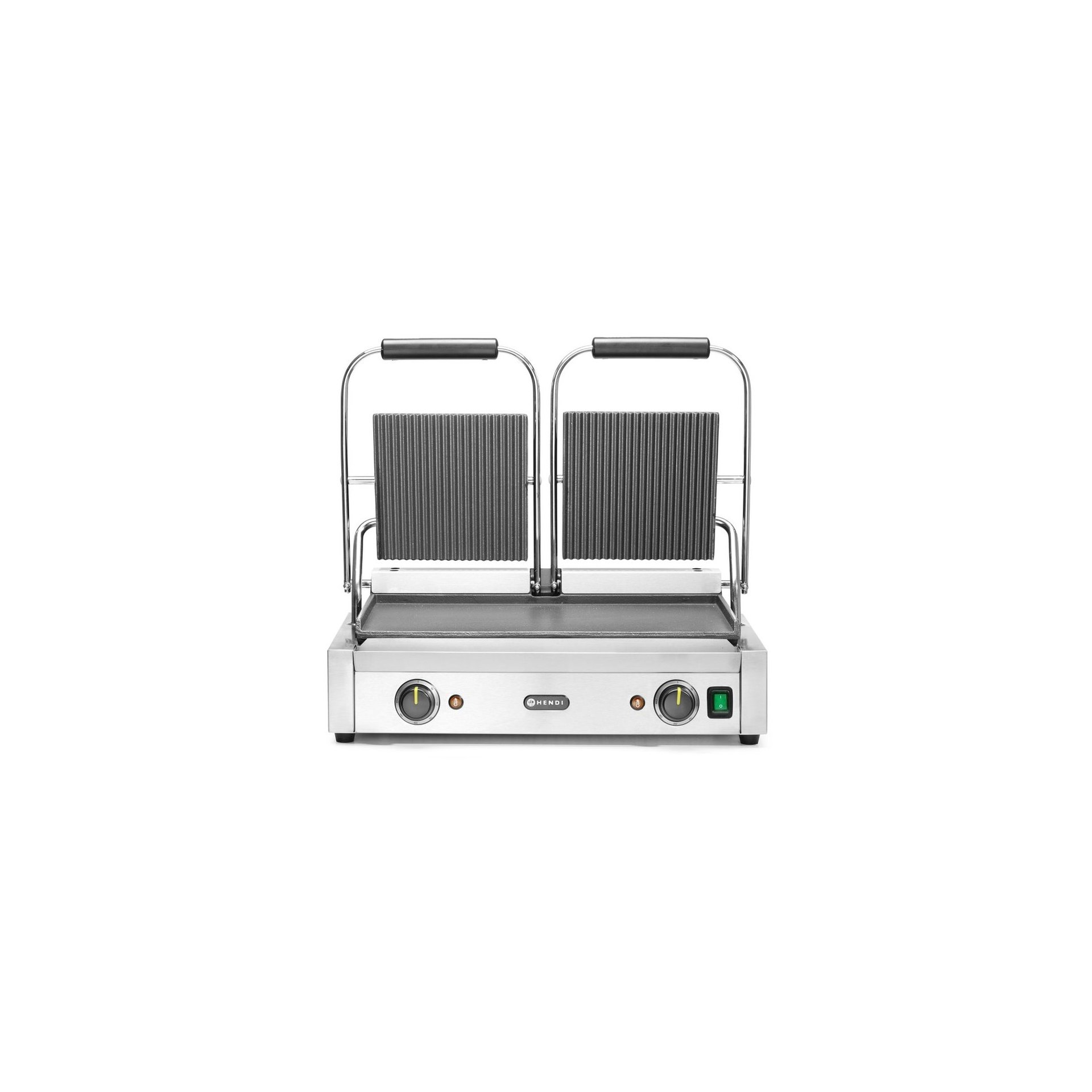 Kontaktgrill - Doppelversion, oben gerillt, unten glatt, 230V/3600W, 570x375x(H)216mm