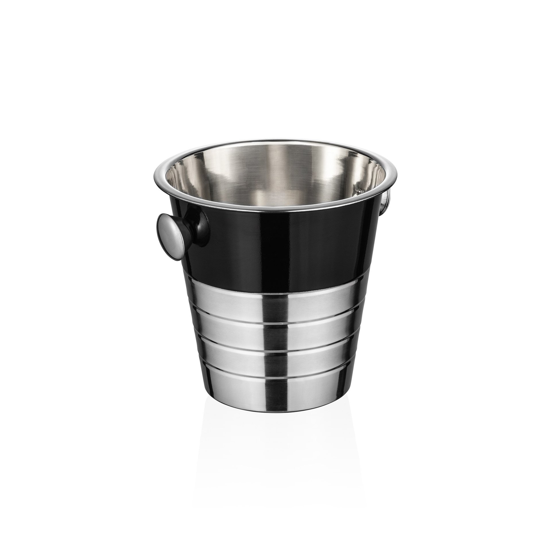 Flaschenkühler 4,5 L, Ø 22 cm, (H) 21 cm, Pulverbeschichtet, schwarz