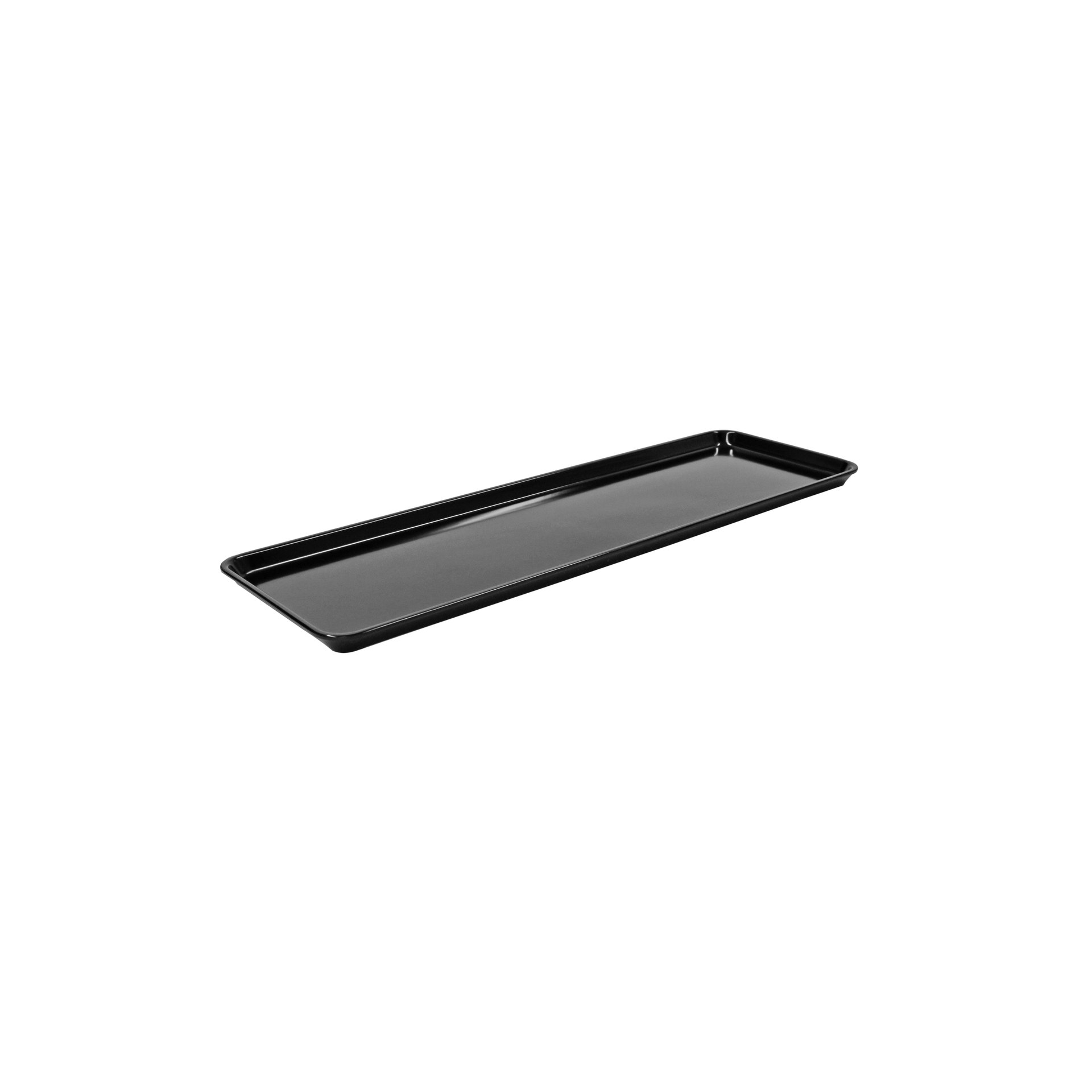 Auslagentablett aus Melamin schwarz, 420 x 280 x 17 mm